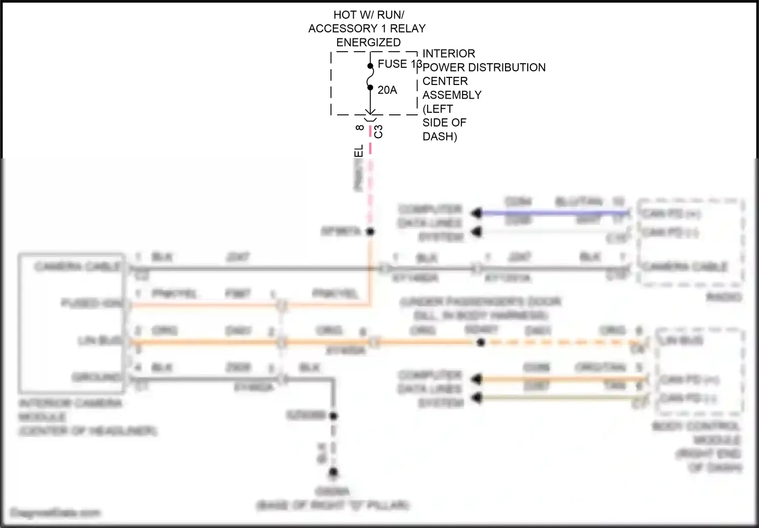 Wiring diagram computer data lines system for Jeep Grand Cherokee WL (2021-2024) (19 of 125)