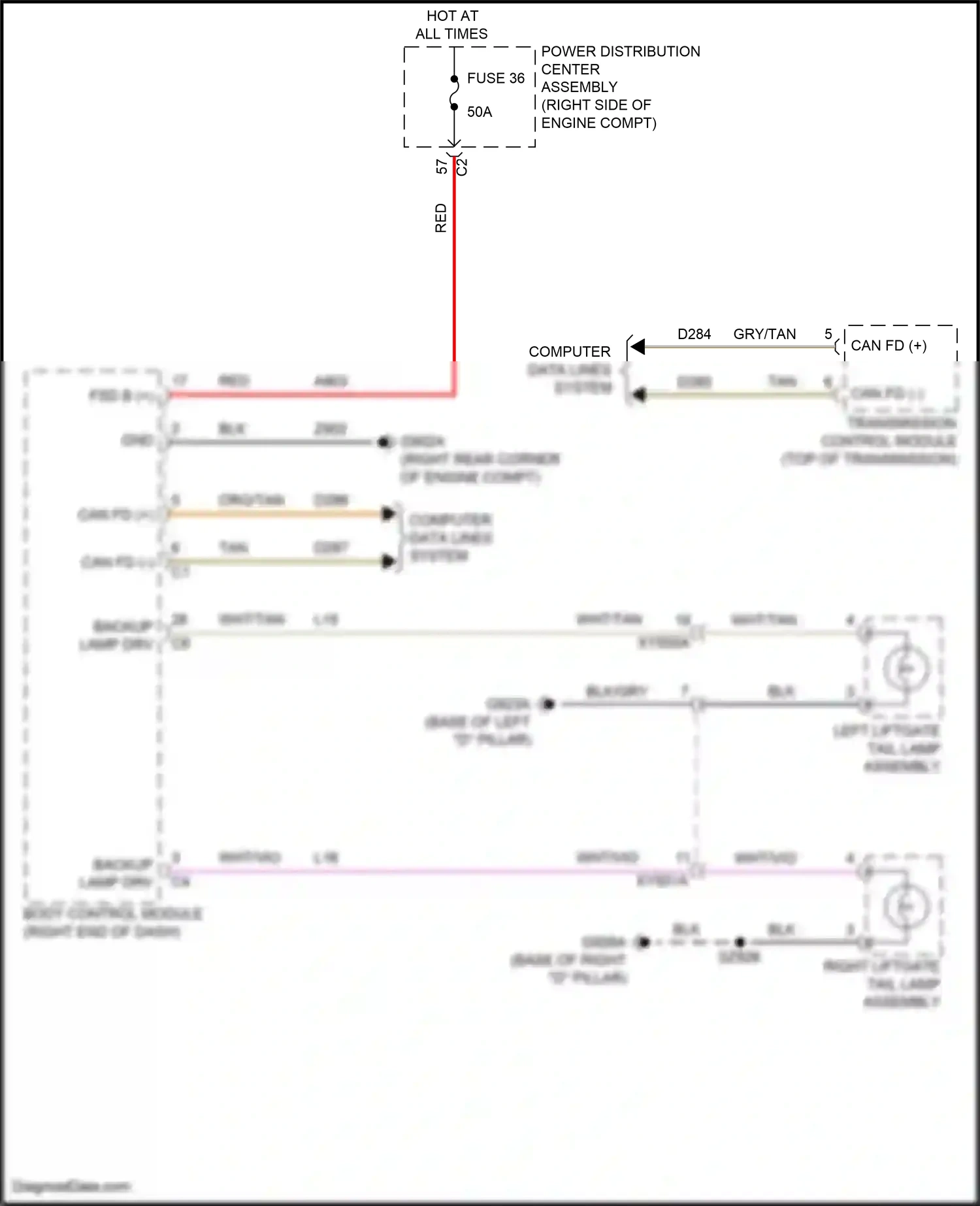 Wiring diagram computer data lines system for Jeep Grand Cherokee WL (2021-2024) (111 of 125)