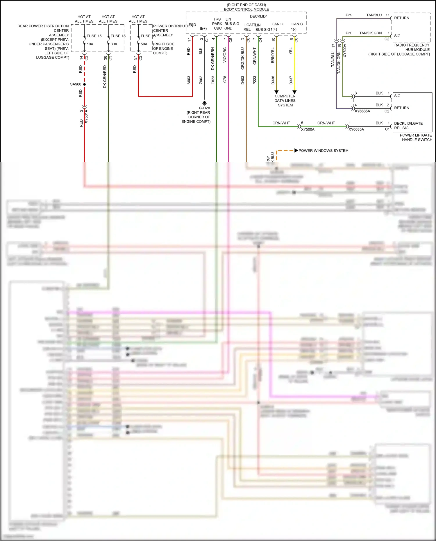 Wiring diagram computer data lines system for Jeep Grand Cherokee WL (2021-2024) (108 of 125)
