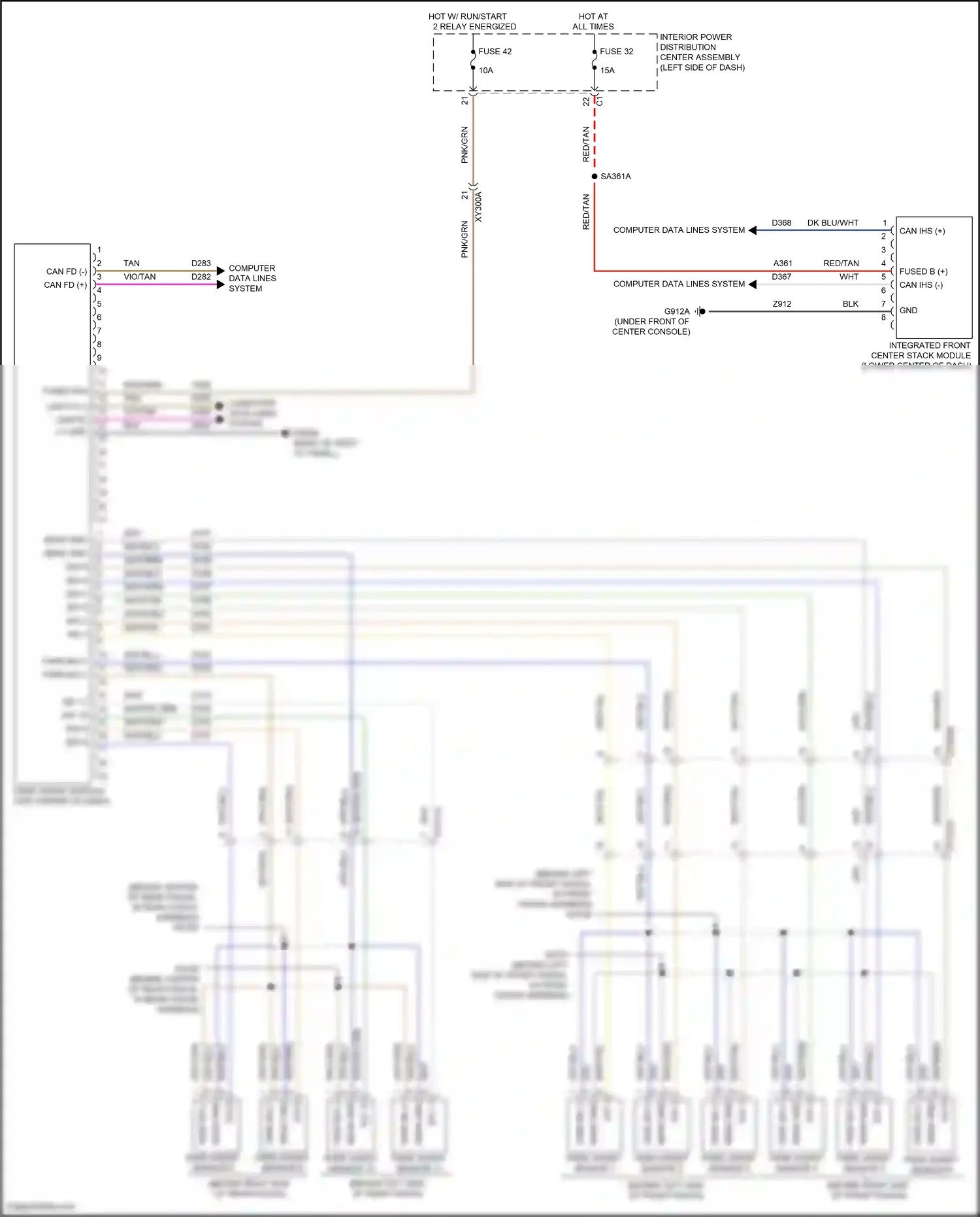 Wiring diagram computer data lines system for Jeep Grand Cherokee WL (2021-2024) (85 of 125)