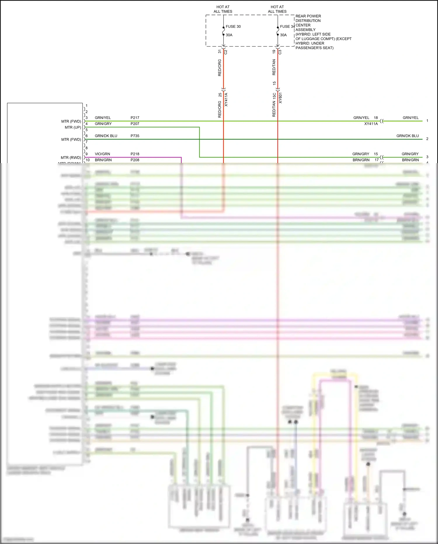 Wiring diagram driver memory switch for Jeep Grand Cherokee WL (2021-2024) (1 of 4)