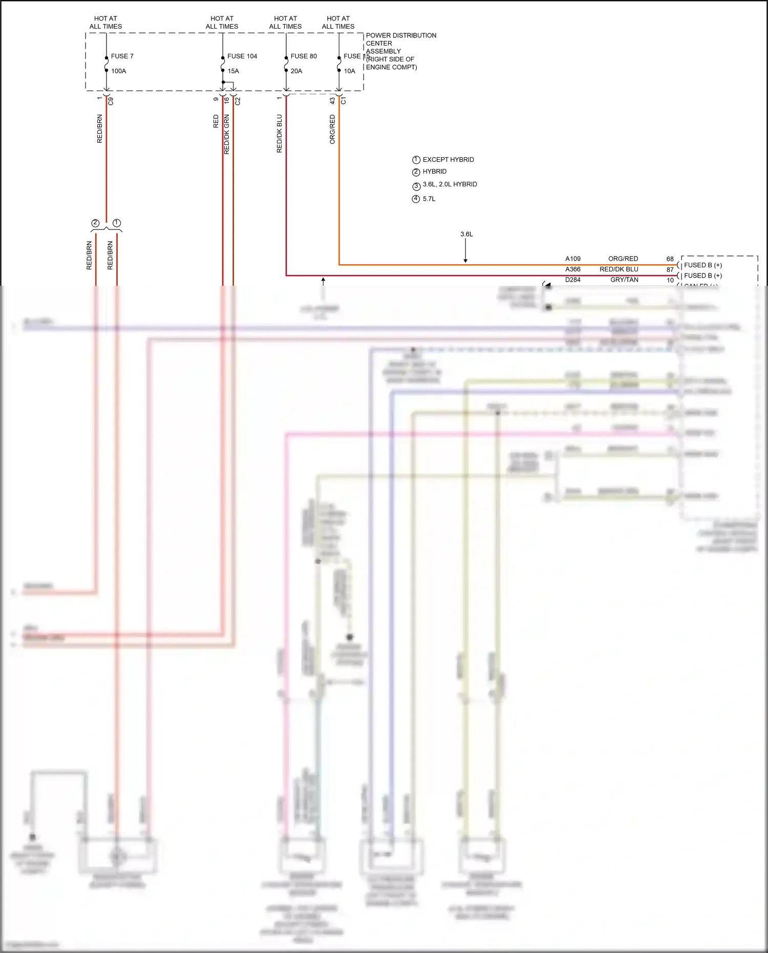 Wiring diagram engine controls system for Jeep Grand Cherokee WL (2021-2024) (1 of 7)