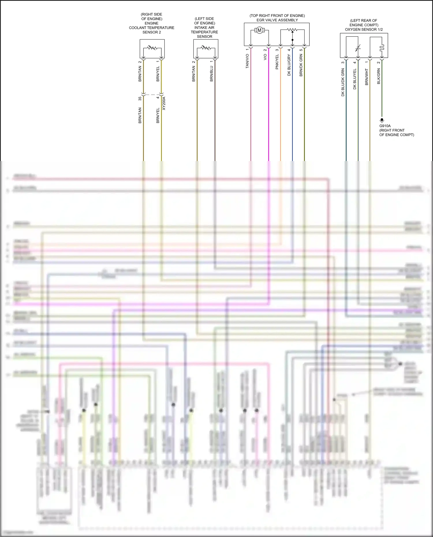 Wiring diagram engine coolant temperature sensor 2 for Jeep Grand Cherokee WL (2021-2024) (4 of 4)