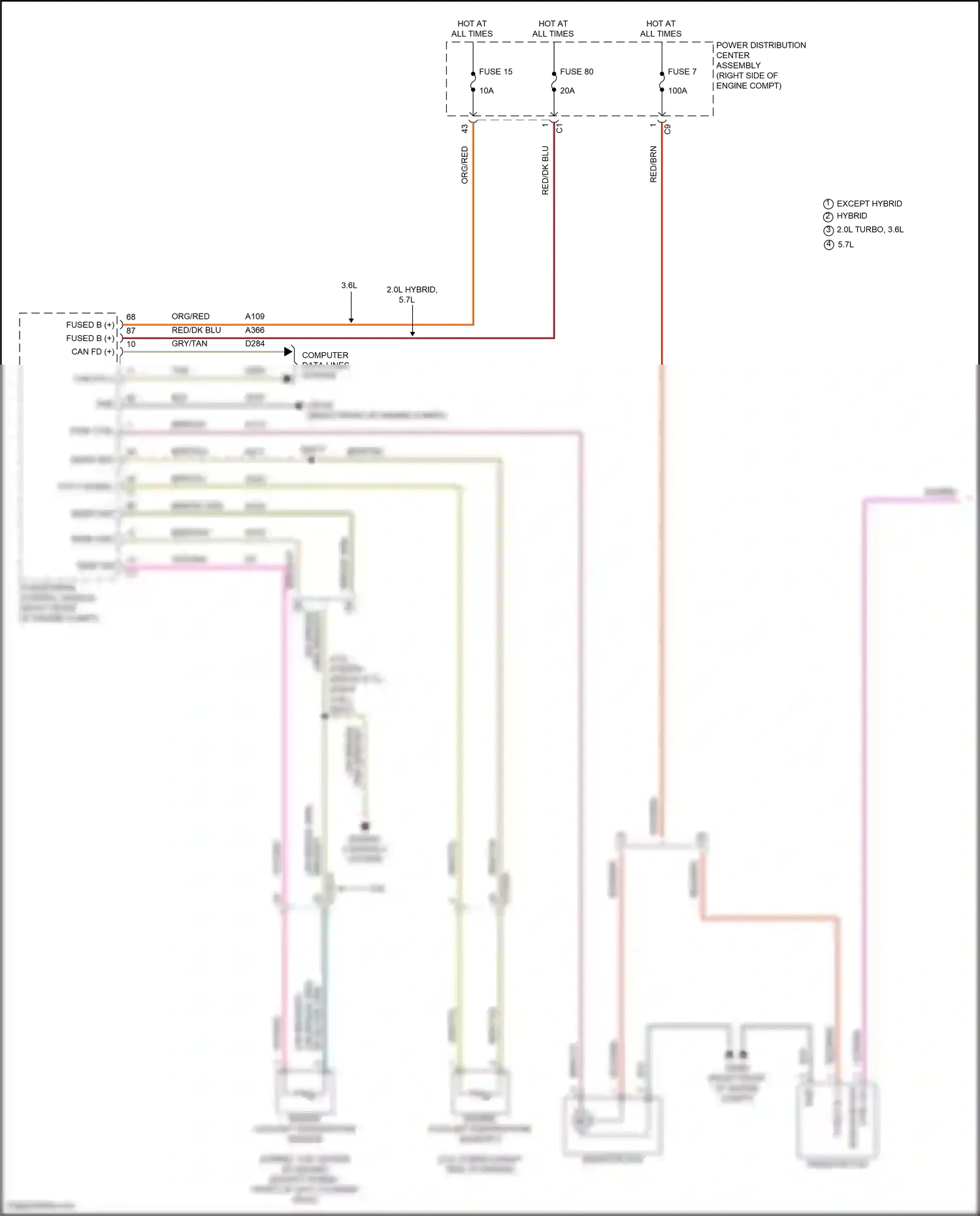 Wiring diagram engine coolant temperature sensor for Jeep Grand Cherokee WL (2021-2024) (3 of 6)