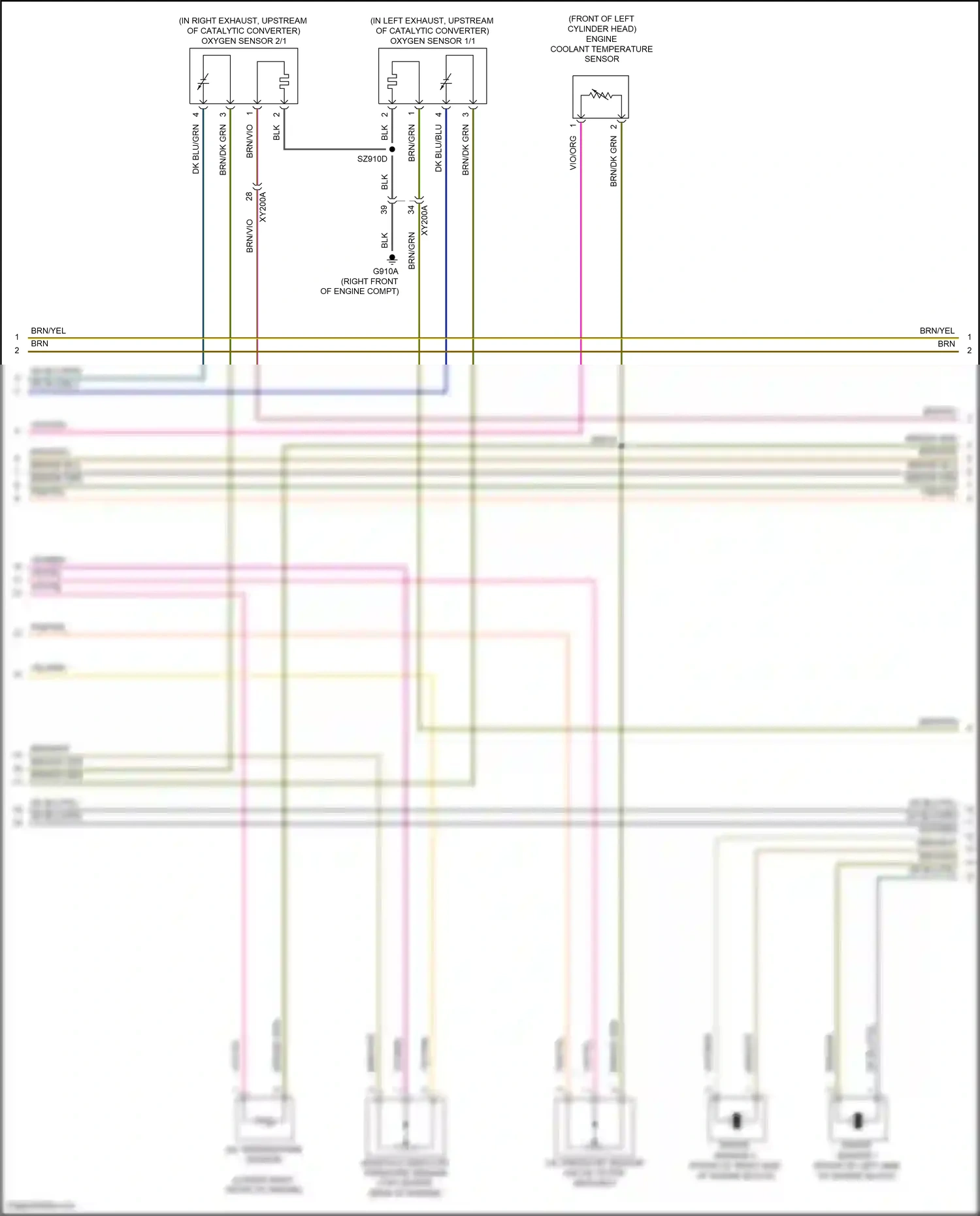 Wiring diagram engine coolant temperature sensor for Jeep Grand Cherokee WL (2021-2024) (6 of 6)
