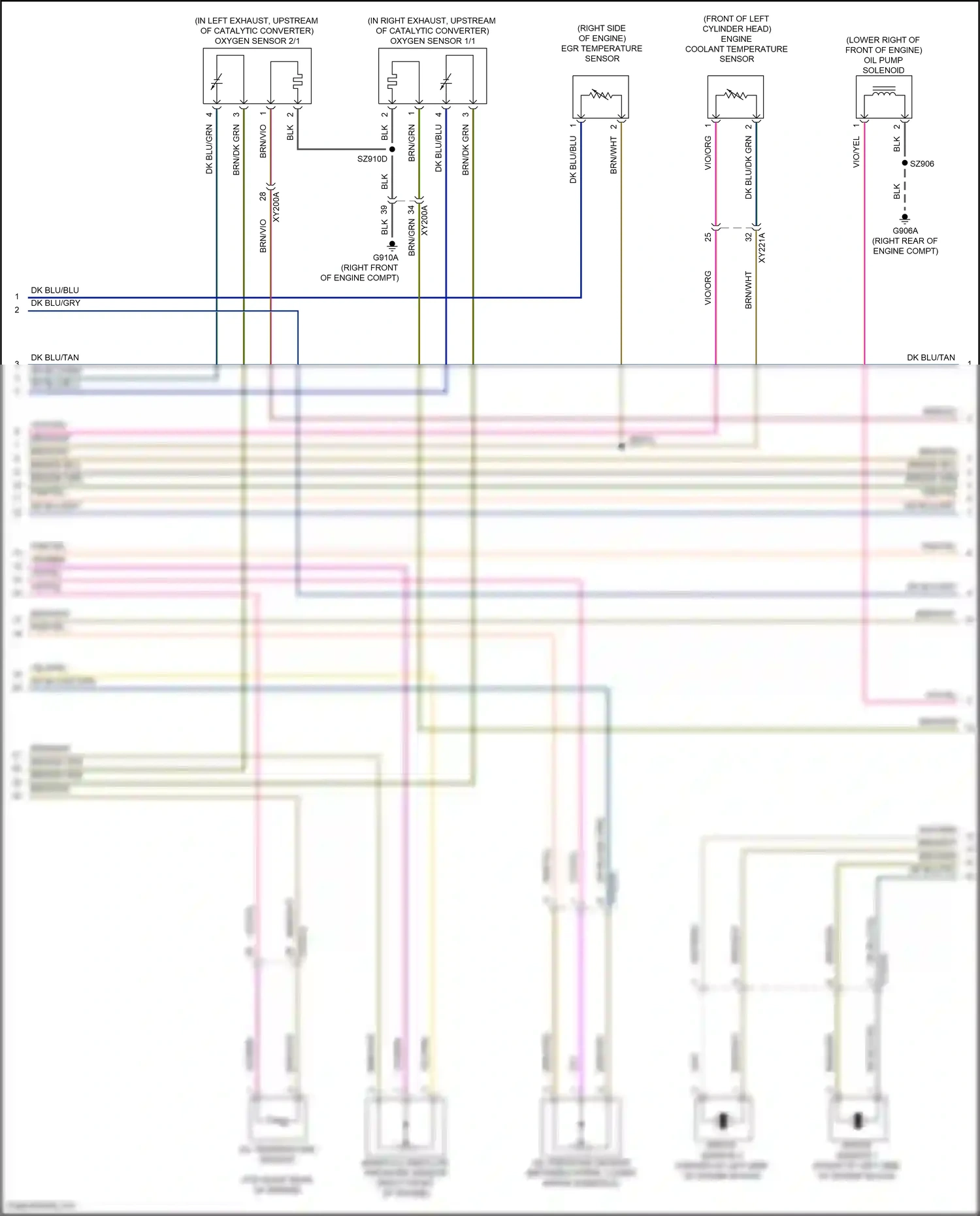 Wiring diagram engine coolant temperature sensor for Jeep Grand Cherokee WL (2021-2024) (5 of 6)