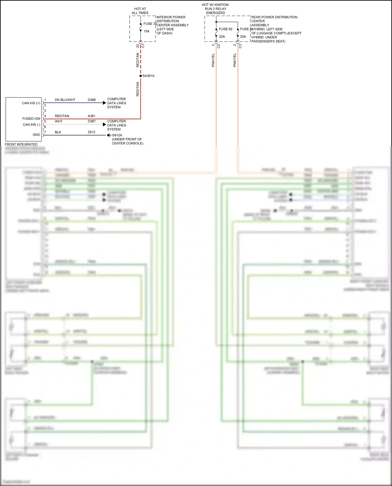Wiring diagram front integrated center stack module for Jeep Grand Cherokee WL (2021-2024) (3 of 15)
