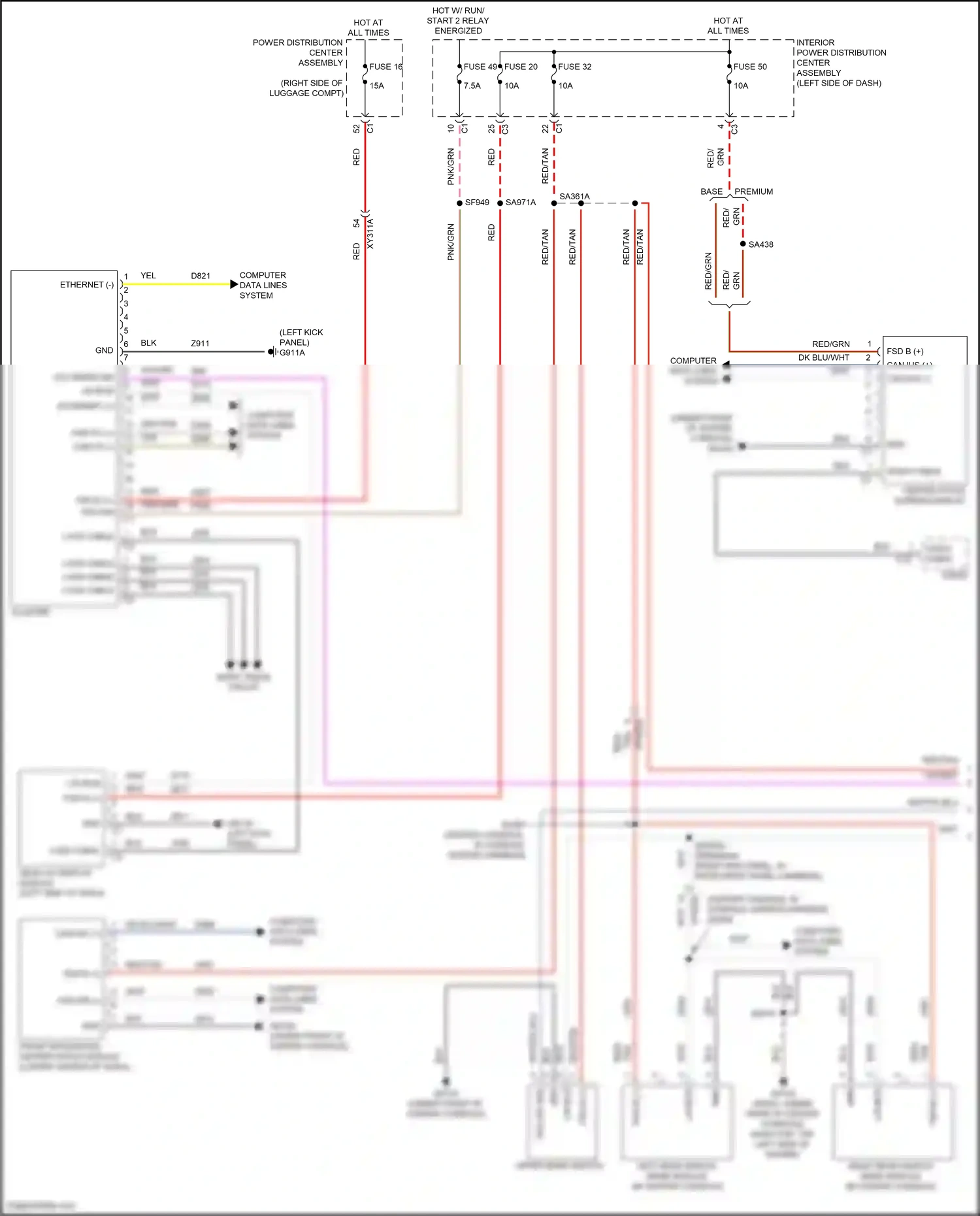 Wiring diagram front integrated center stack module for Jeep Grand Cherokee WL (2021-2024) (14 of 15)