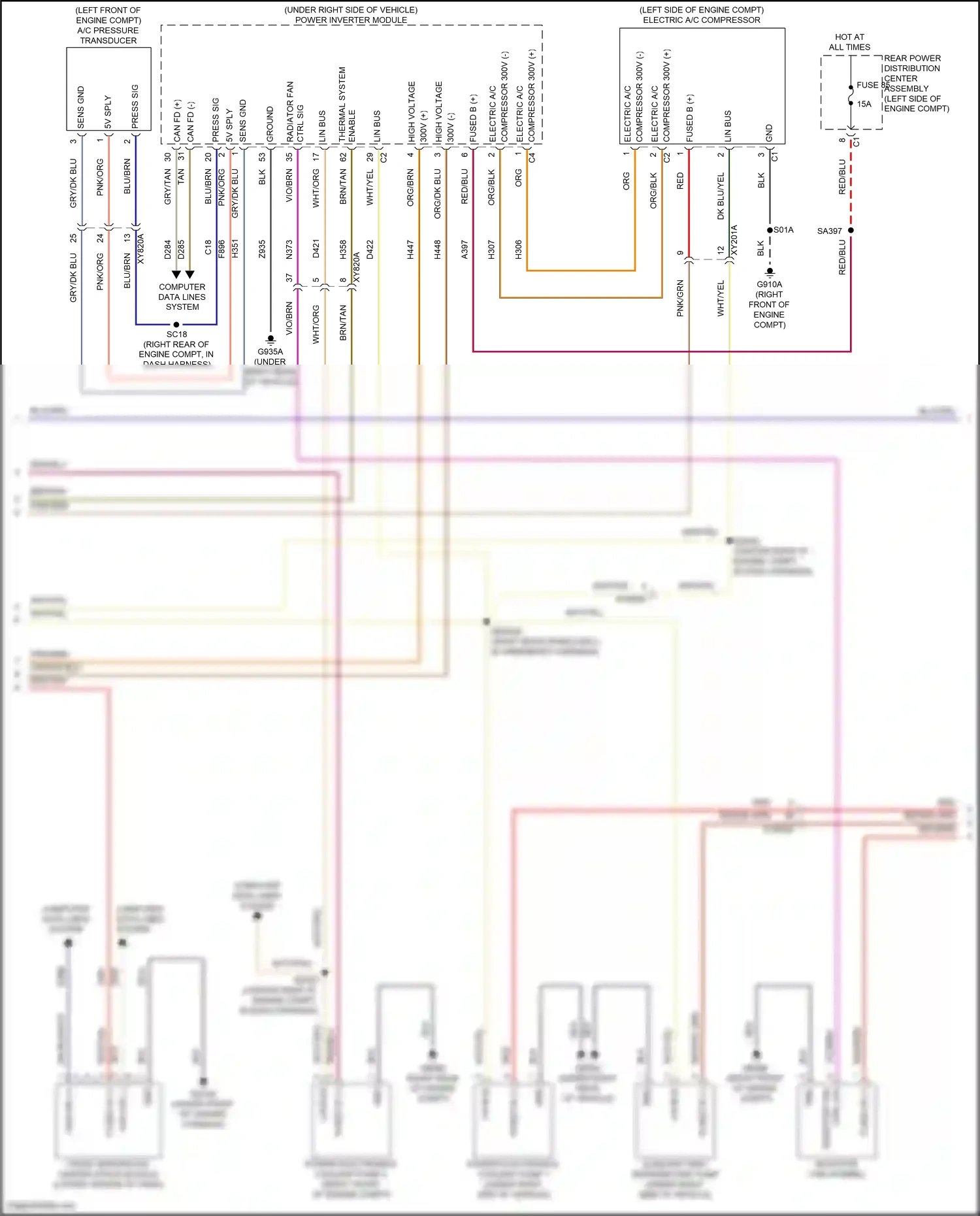 Wiring diagram front integrated center stack module for Jeep Grand Cherokee WL (2021-2024) (12 of 15)