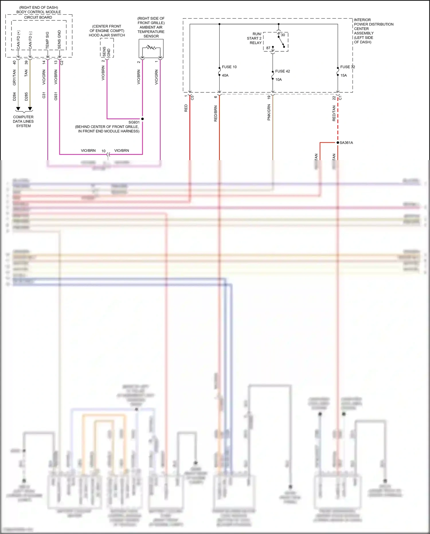 Wiring diagram front integrated center stack module for Jeep Grand Cherokee WL (2021-2024) (11 of 15)