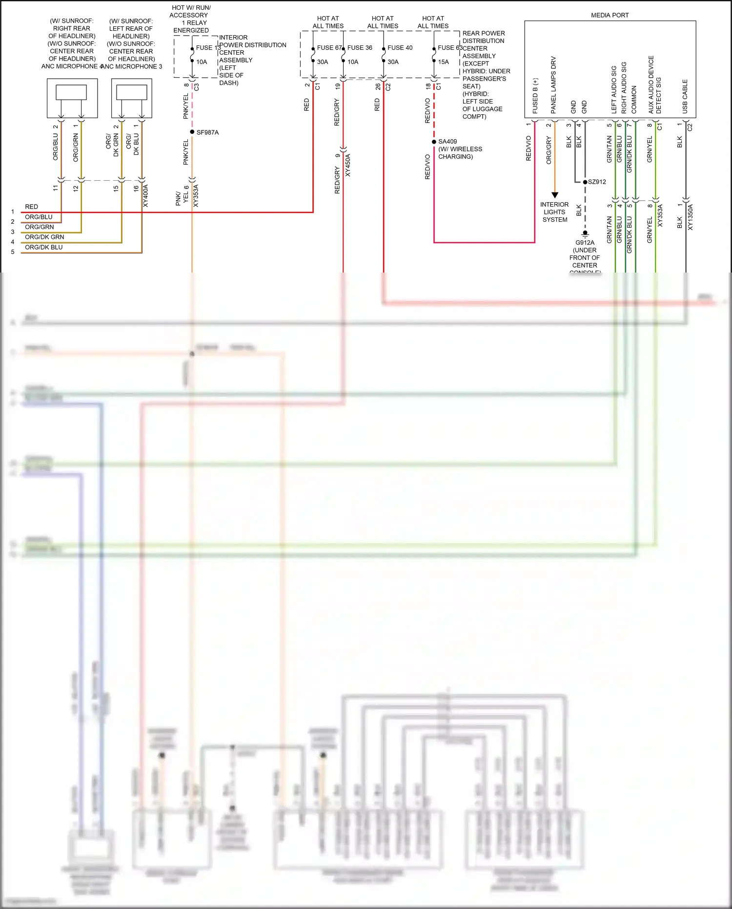 Wiring diagram front passenger display module for Jeep Grand Cherokee WL (2021-2024) (3 of 7)
