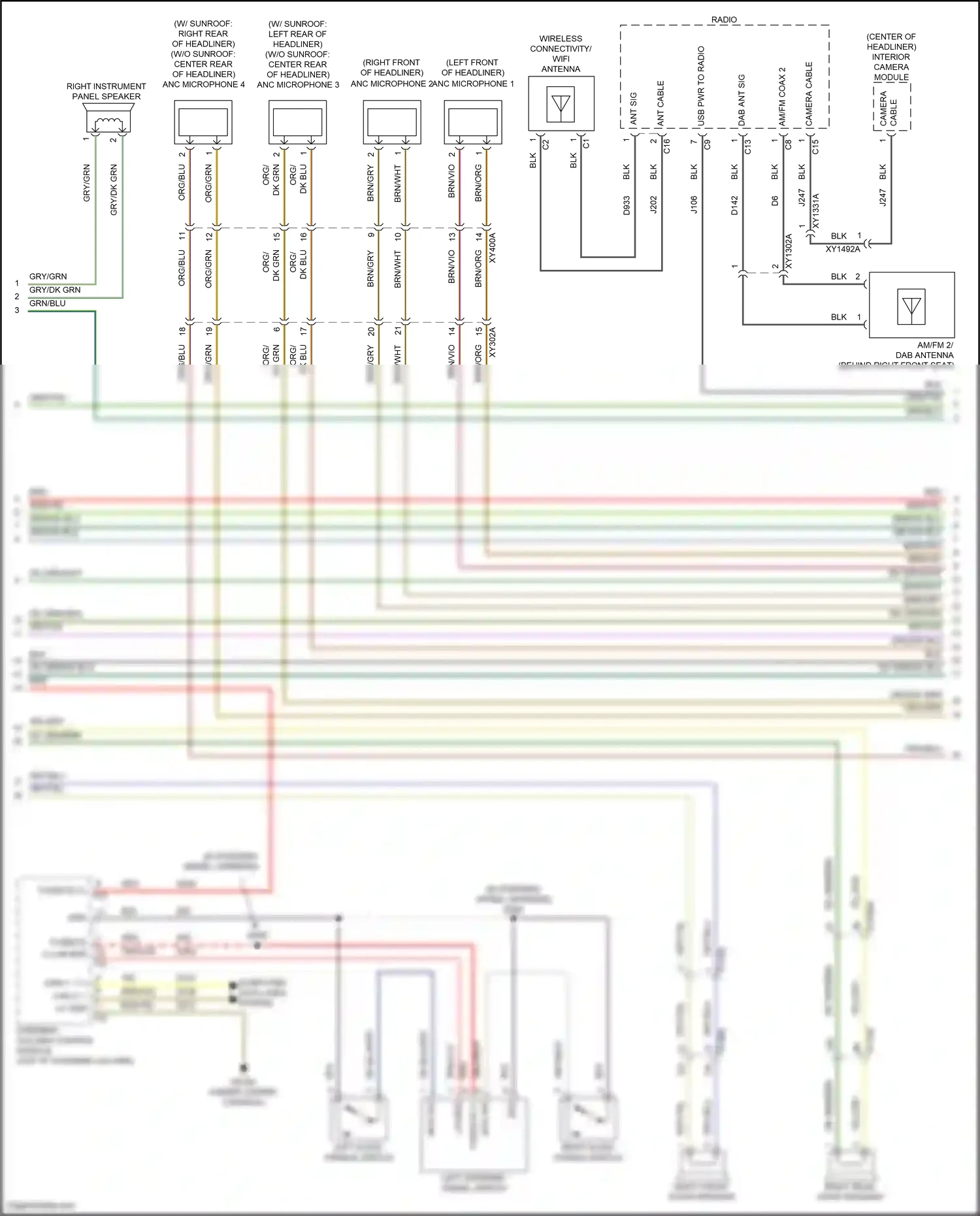 Wiring diagram interior camera module for Jeep Grand Cherokee WL (2021-2024) (3 of 11)