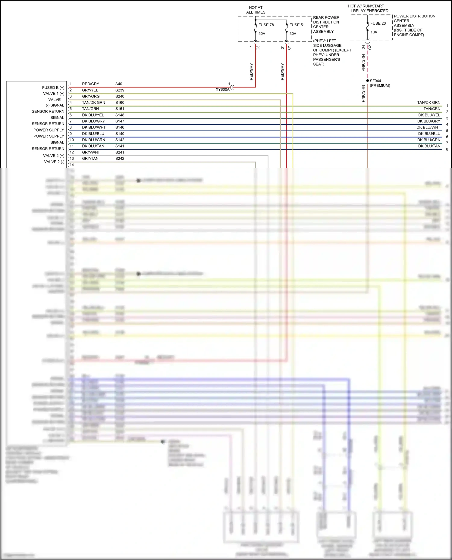 Wiring diagram left front accel wheel sensor for Jeep Grand Cherokee WL (2021-2024) (1 of 1)
