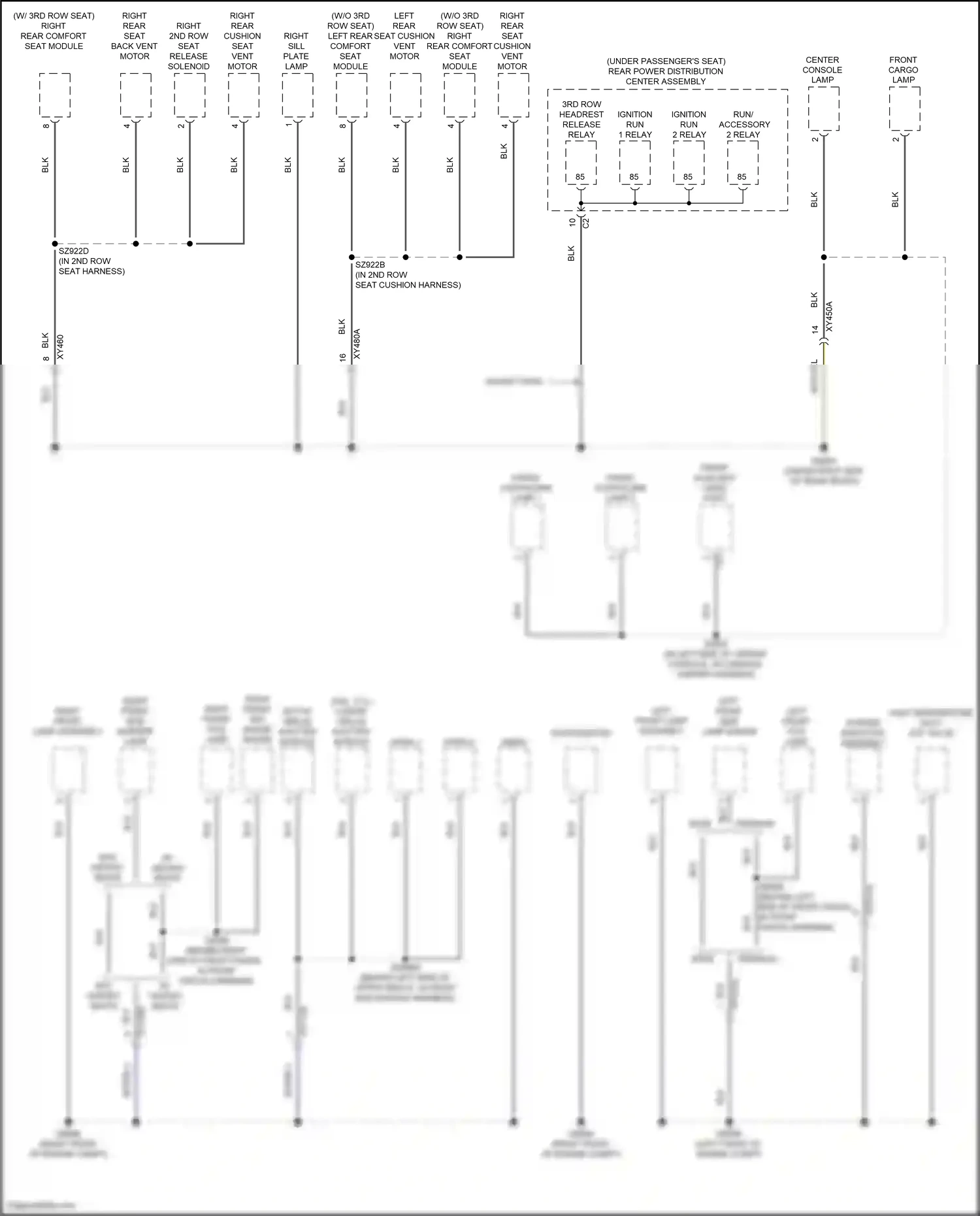 Wiring diagram lower grille shutter module for Jeep Grand Cherokee WL (2021-2024) (1 of 1)