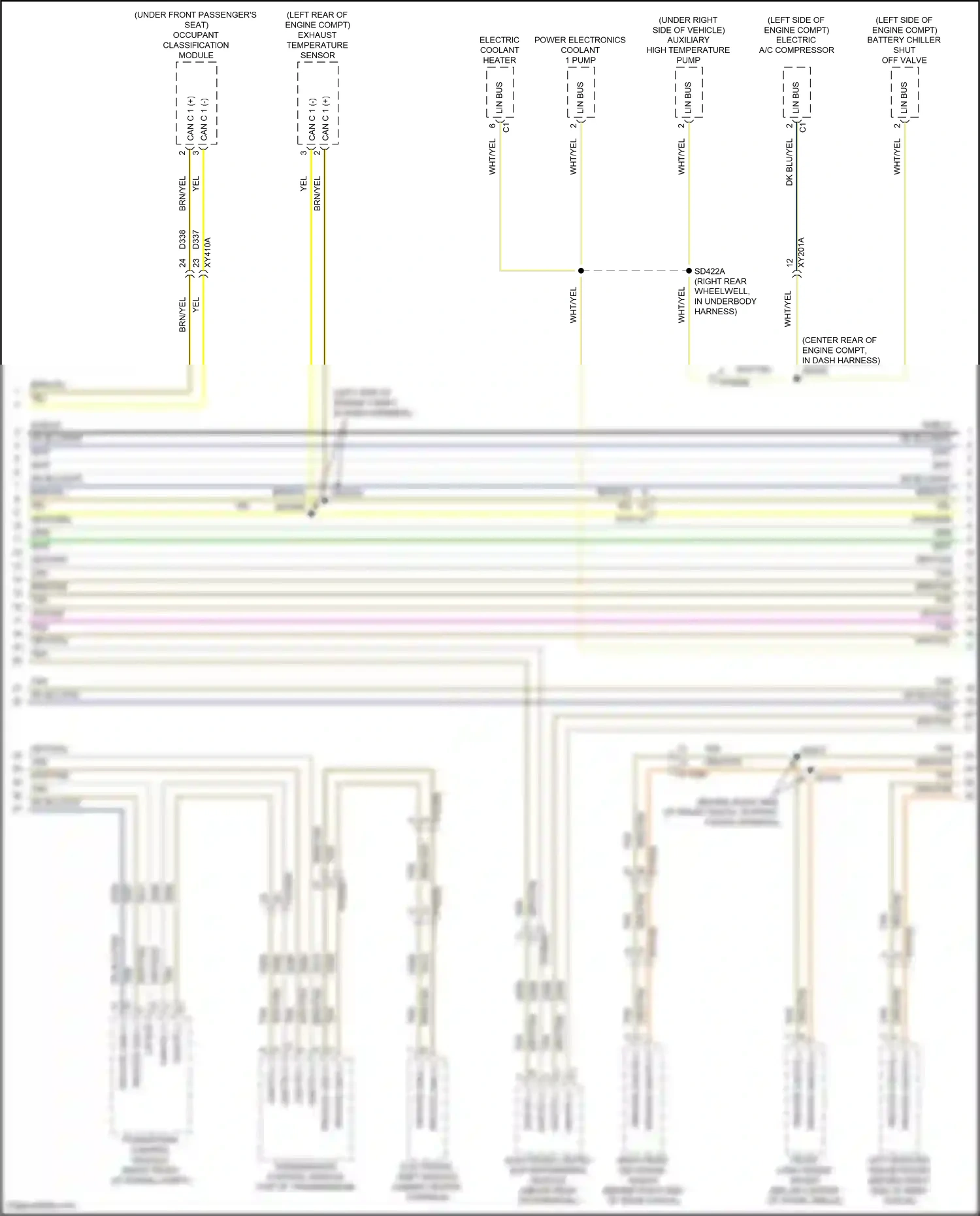 Wiring diagram occupant classification module for Jeep Grand Cherokee WL (2021-2024) (1 of 4)