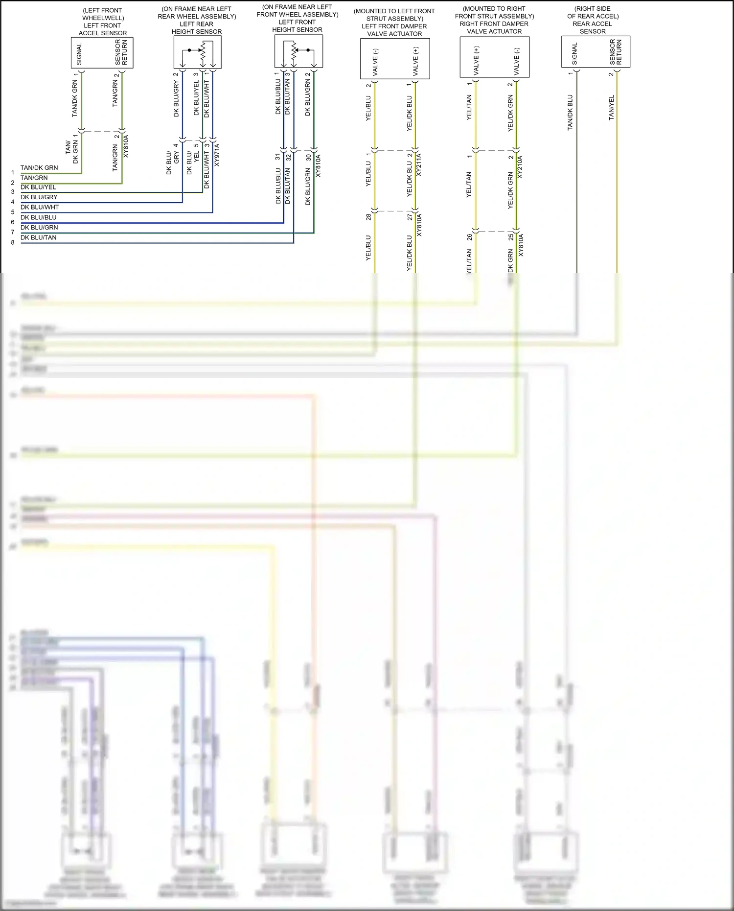 Wiring diagram rear accel sensor for Jeep Grand Cherokee WL (2021-2024) (1 of 1)