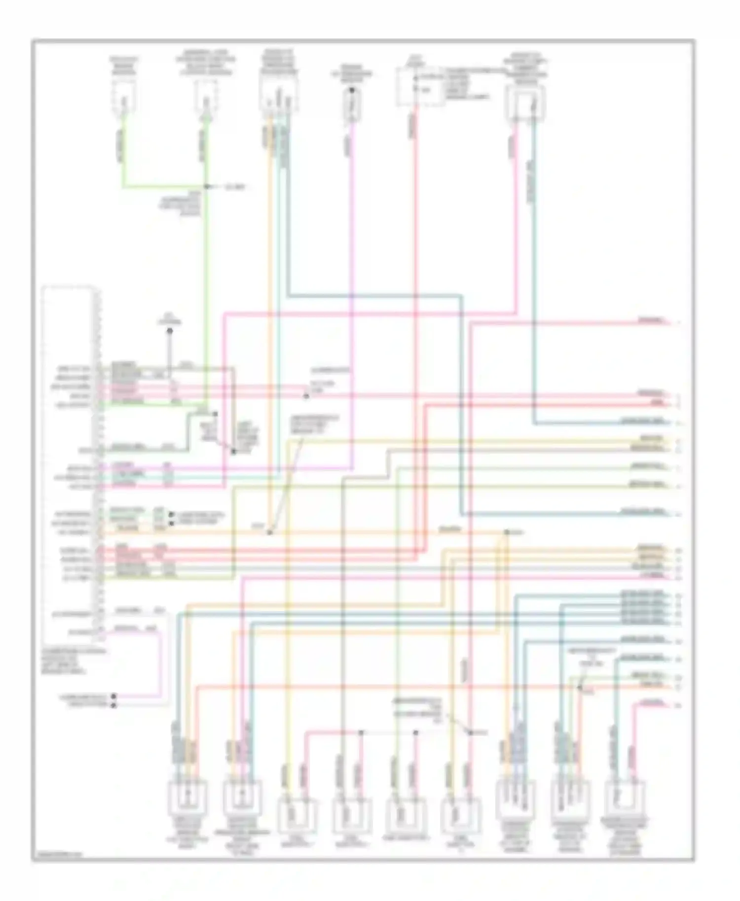 Liberty Jeep I (2001-2007): Wiring diagram engine performance 2.4l (1 of 3)