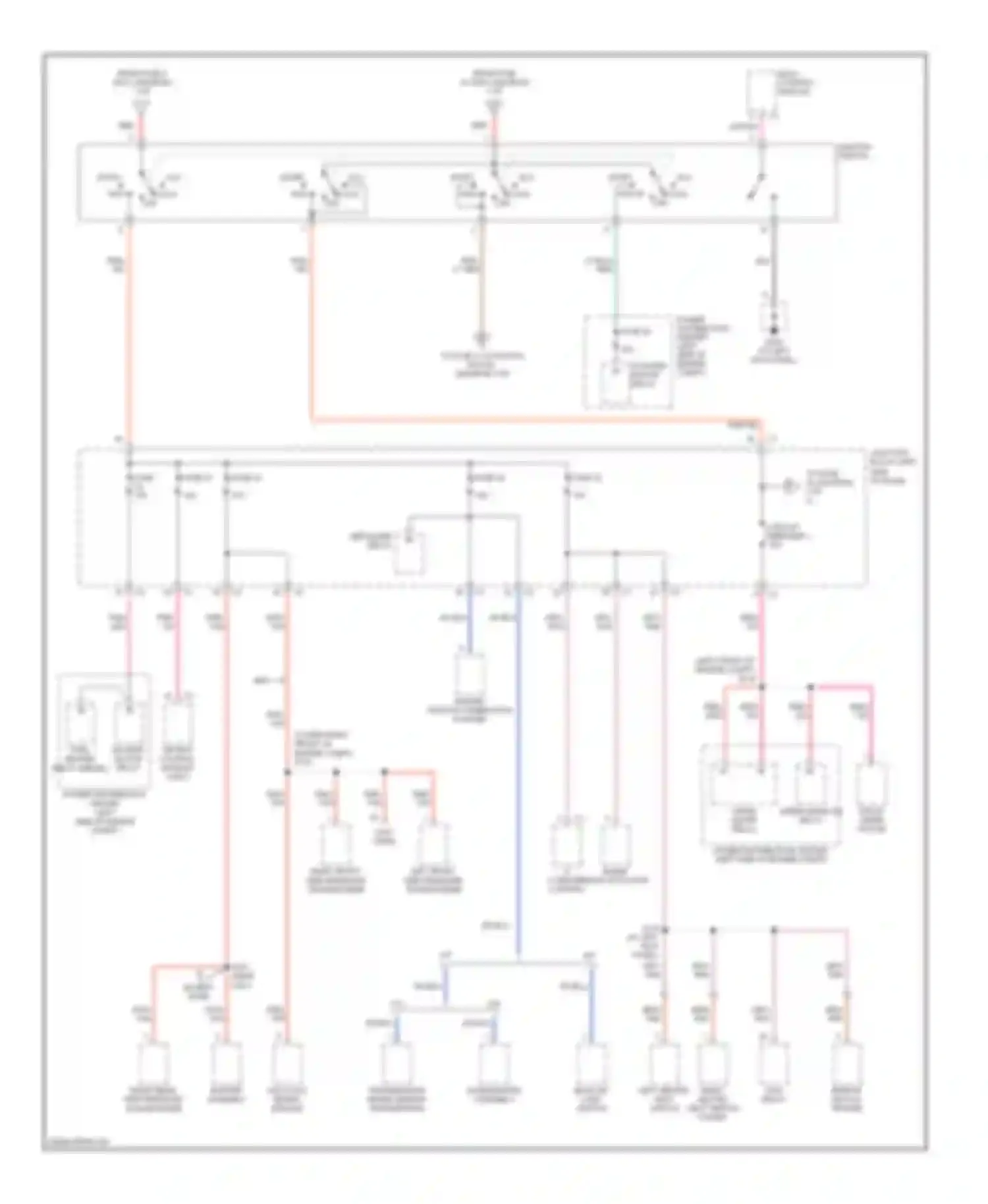 Liberty Jeep I (2001-2007): Power distribution circuit (2 of 3)