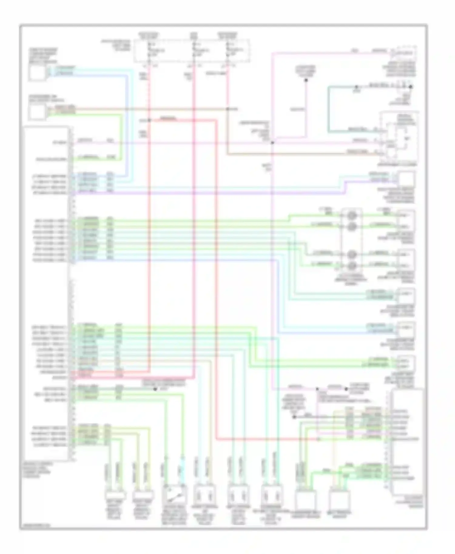 Liberty Jeep I (2001-2007): Supplemental restraints circuit