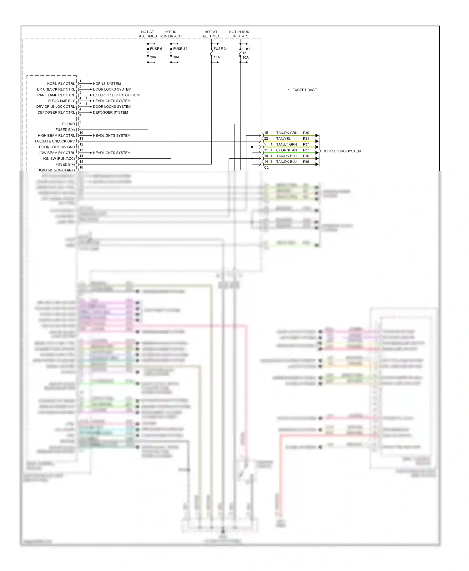 Jeep Liberty I (2001-2007) computer data lines system wiring diagram  (5 of 20)