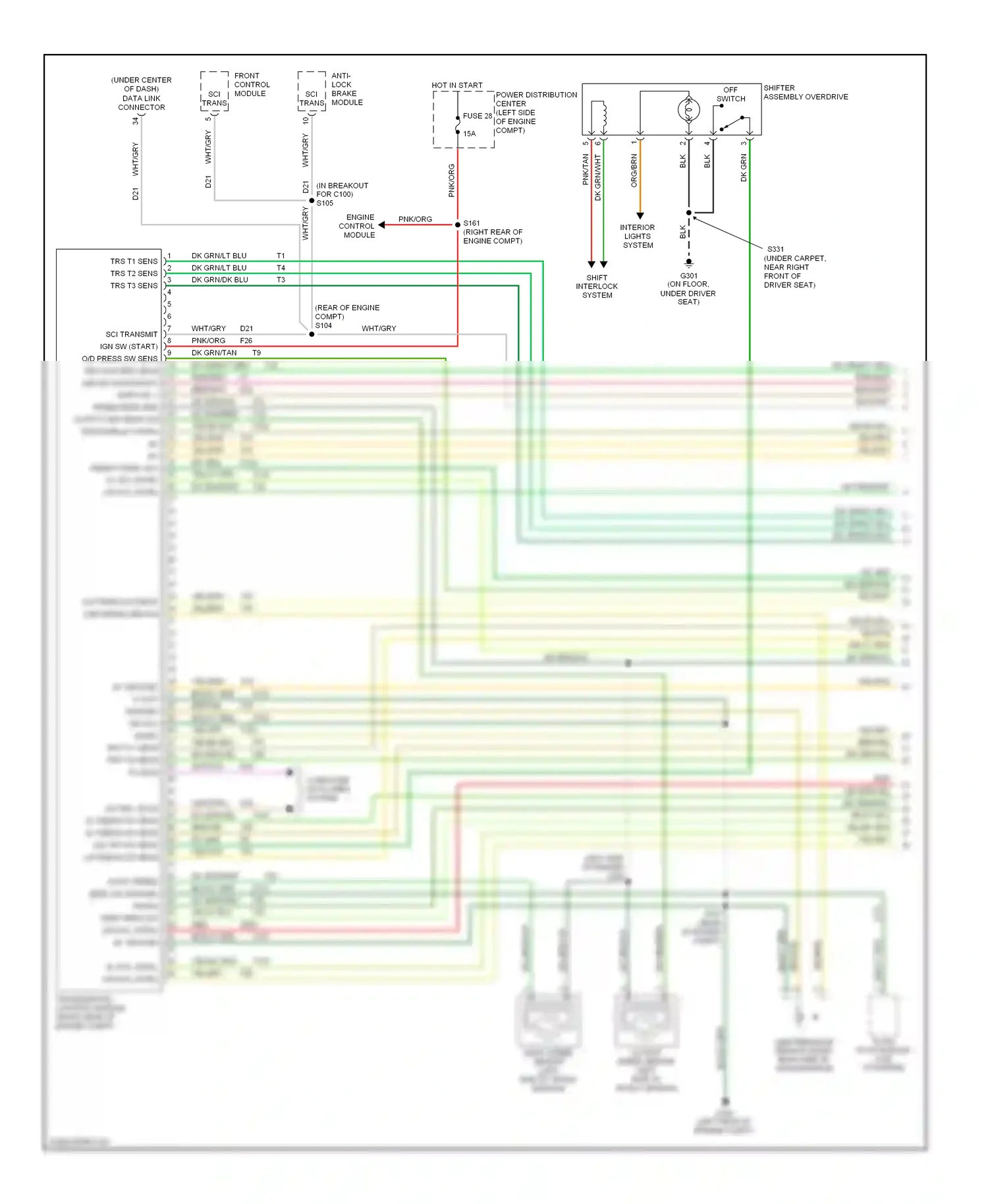 Jeep Liberty I (2001-2007) computer data lines system wiring diagram  (11 of 20)