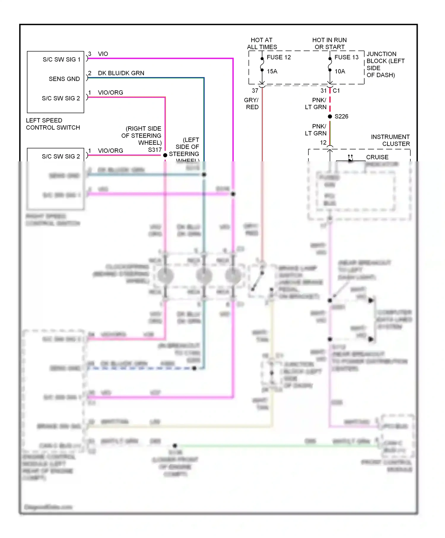 Jeep Liberty I (2001-2007) computer data lines system wiring diagram  (2 of 20)