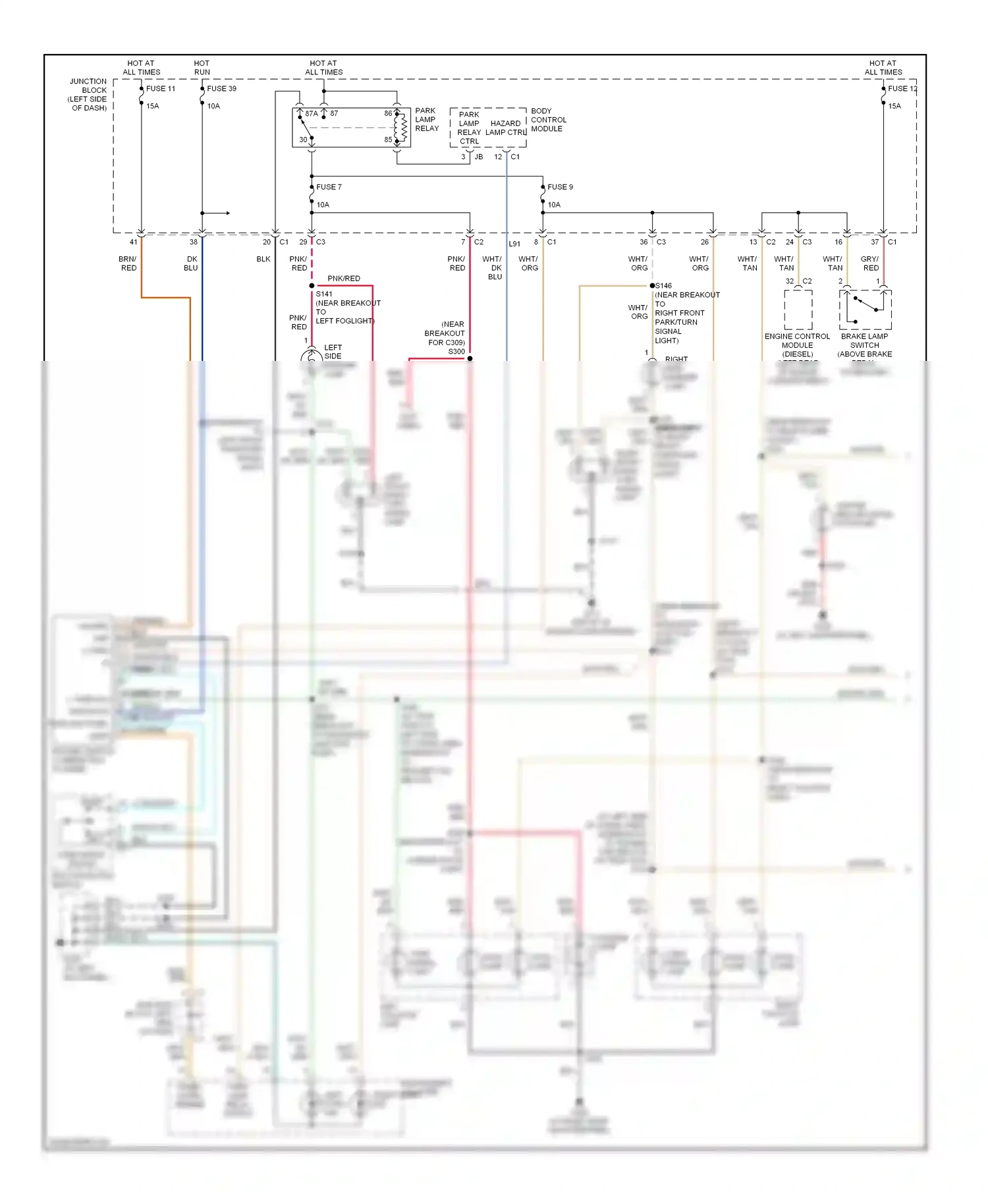 Jeep Liberty I (2001-2007) multi- function switch wiring diagram  (2 of 5)