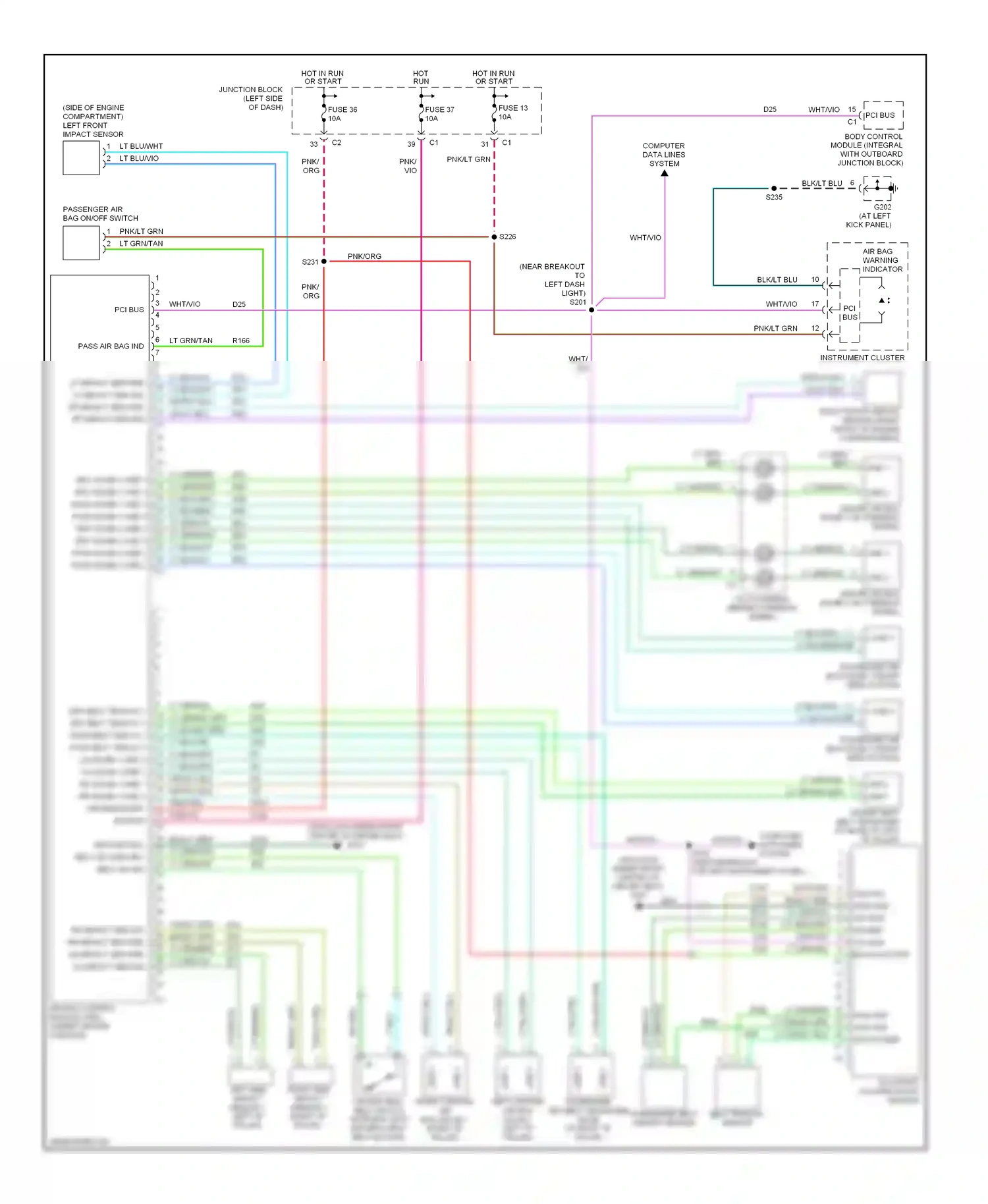 Jeep Liberty I (2001-2007) occupant classification module wiring diagram  (4 of 4)