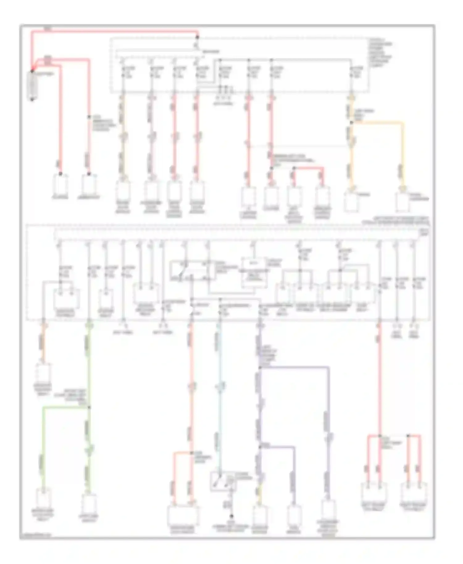 Liberty Jeep II (2007-2012): Power distribution circuit (1 of 3)