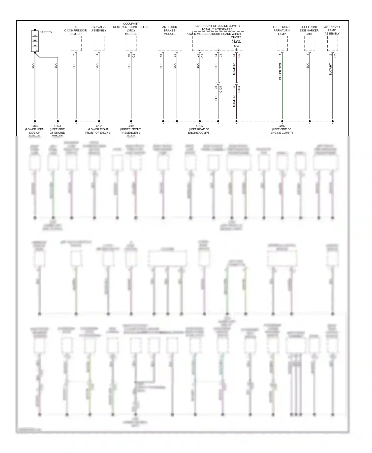 Jeep Liberty II (2007-2012) left multi function switch wiring diagram  (2 of 5)