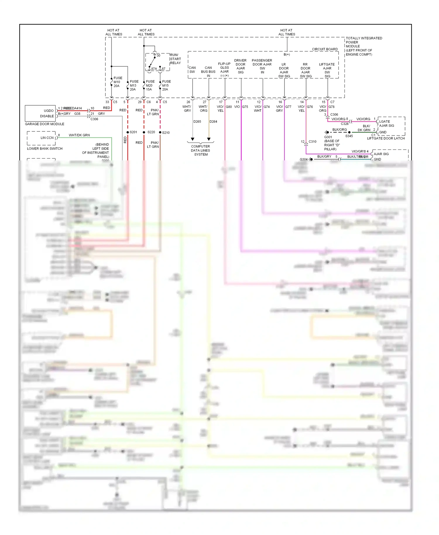 Jeep Liberty II (2007-2012) left multi function switch wiring diagram  (3 of 5)
