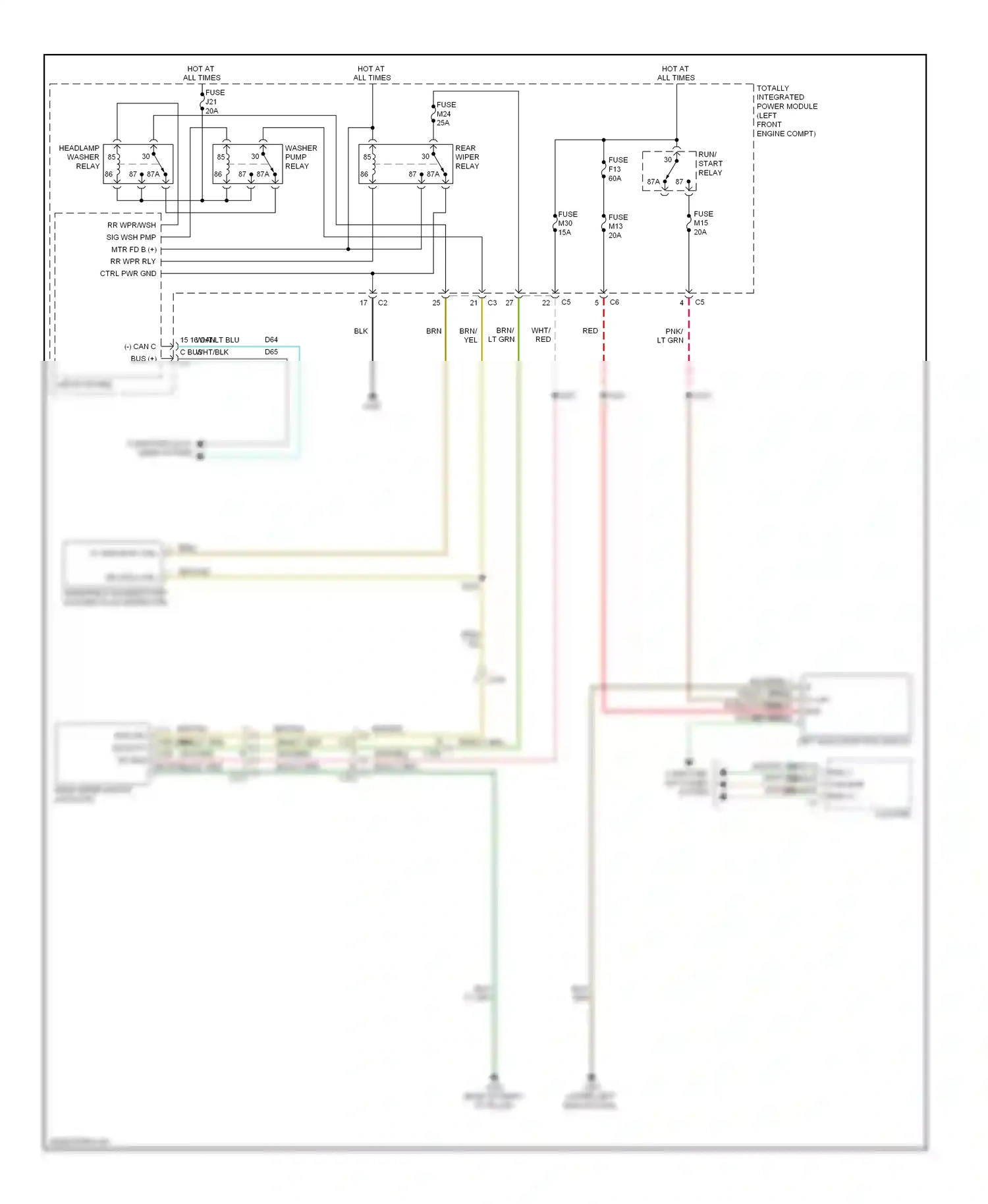 Jeep Liberty II (2007-2012) left multi function switch wiring diagram  (5 of 5)