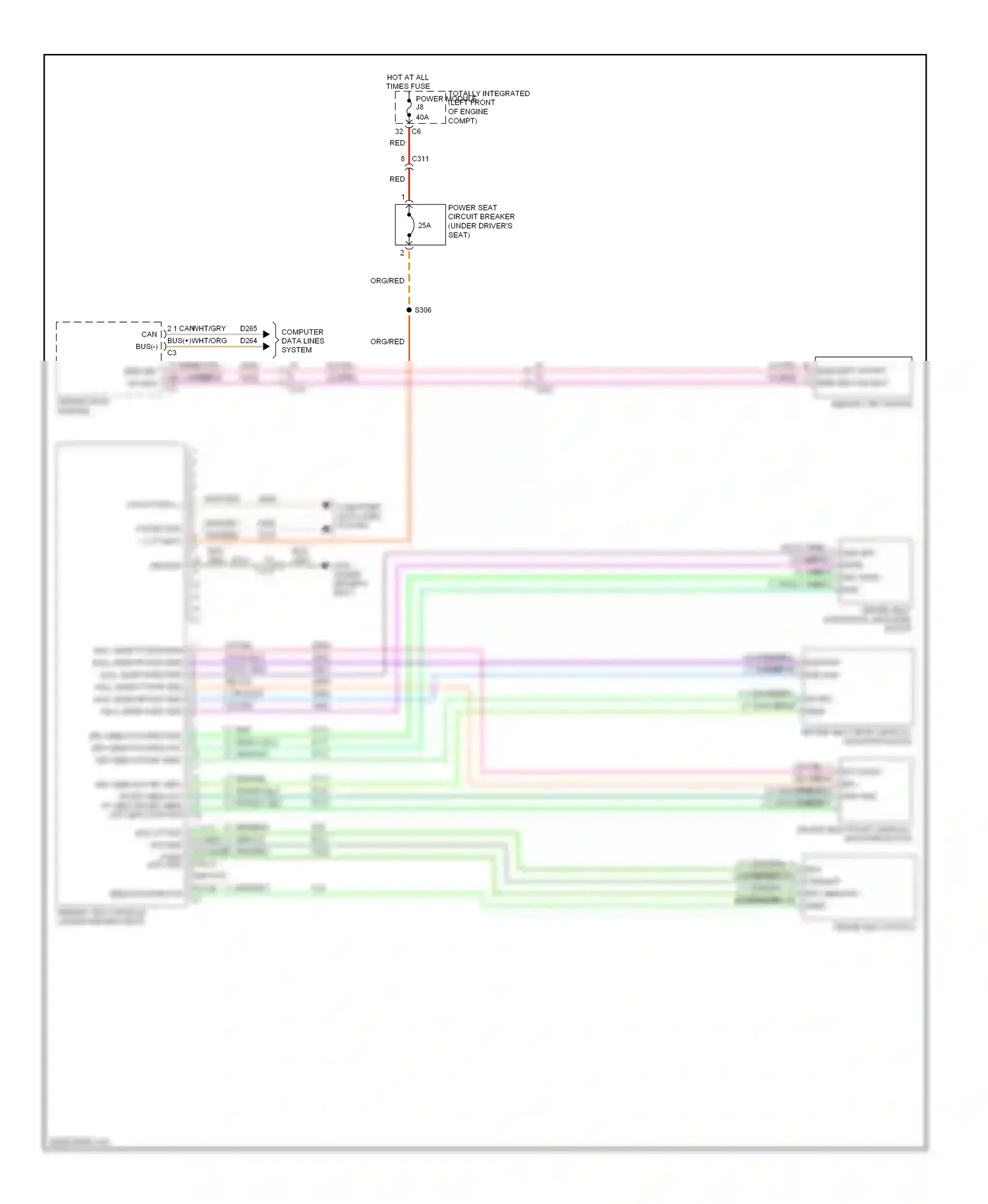 Jeep Liberty II (2007-2012) memory set switch wiring diagram  (1 of 1)