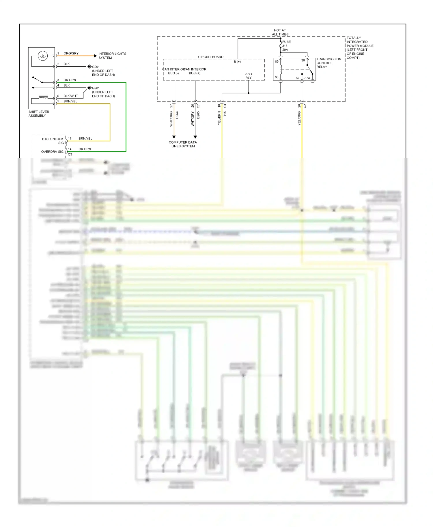 Jeep Liberty II (2007-2012) sensor wiring diagram  (1 of 1)