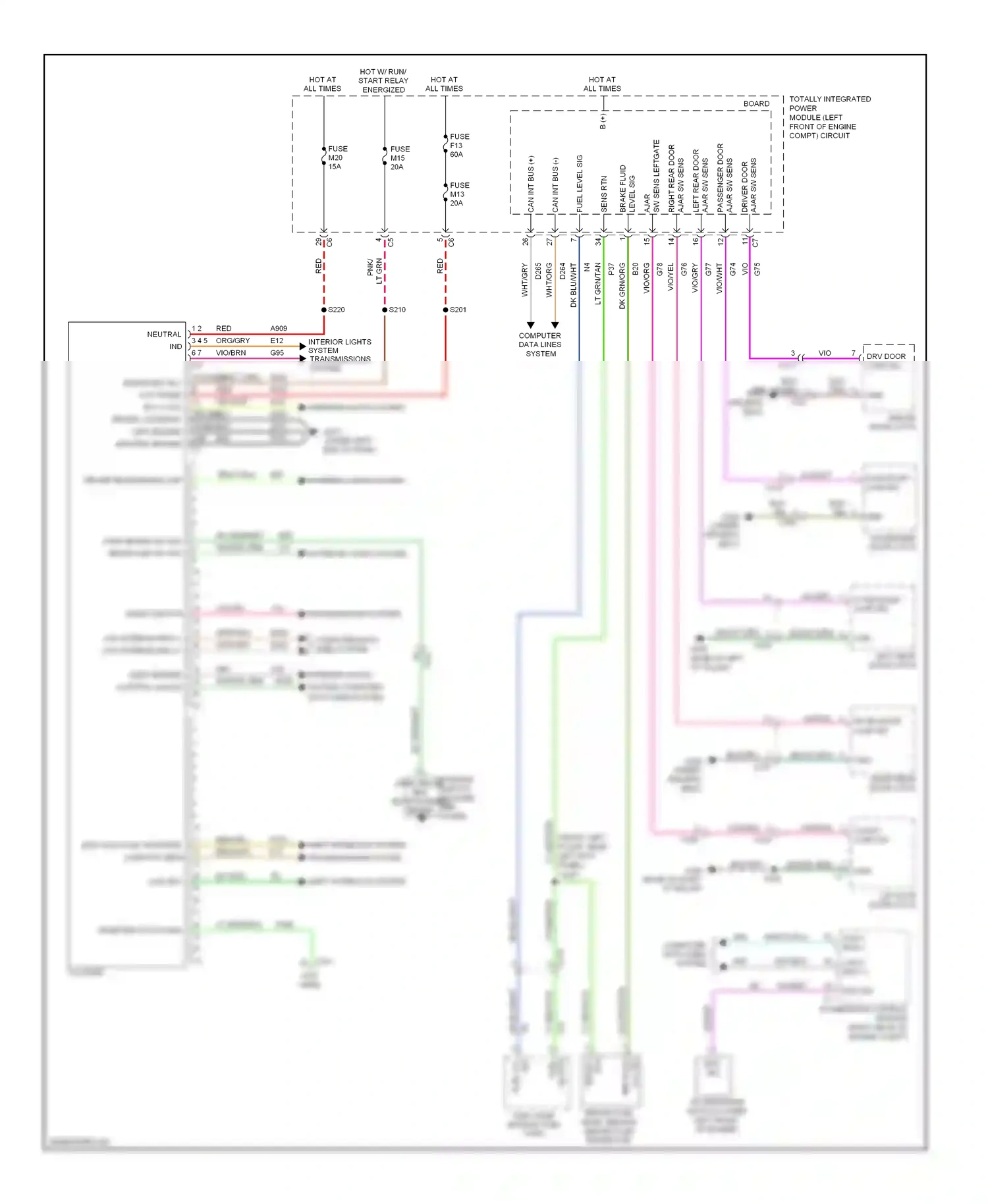 Jeep Liberty II (2007-2012) shift interlock system transmissions system wiring diagram  (1 of 1)