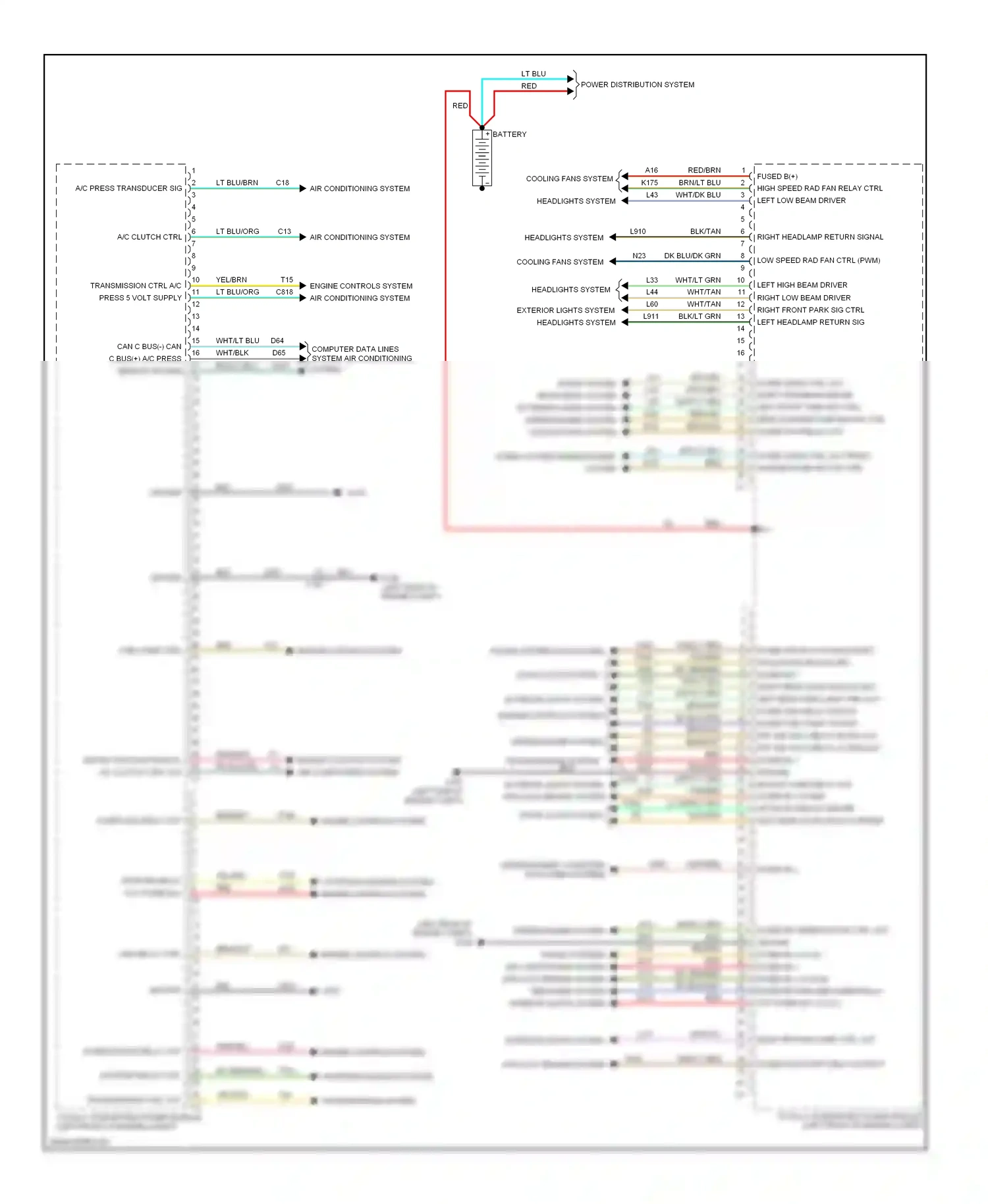 Jeep Liberty II (2007-2012) starting/charging system engine controls system wiring diagram  (1 of 1)