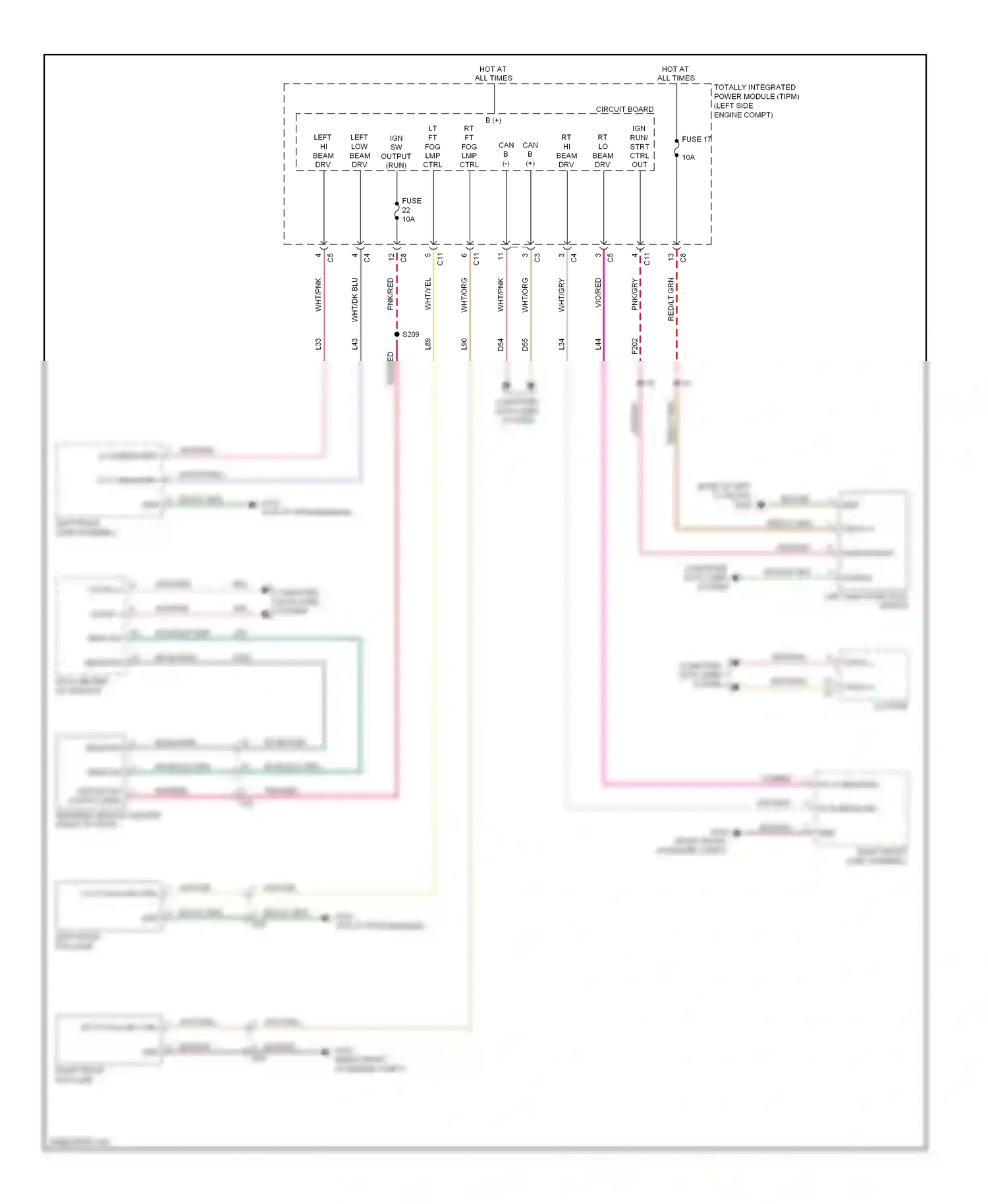 Jeep Patriot I (2006-2016) left multi function switch wiring diagram  (2 of 6)