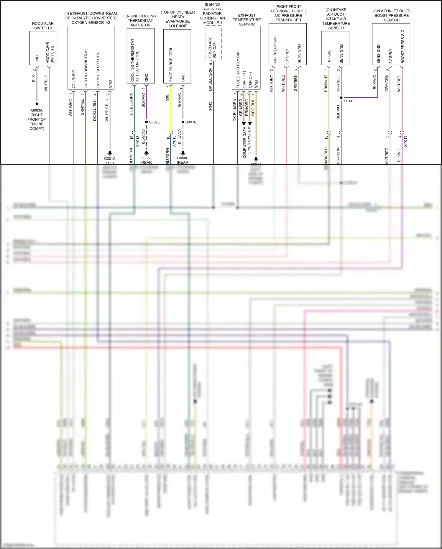 Wiring diagram boost pressure sensor for Jeep Renegade I facelift (2018-2024) (1 of 1)