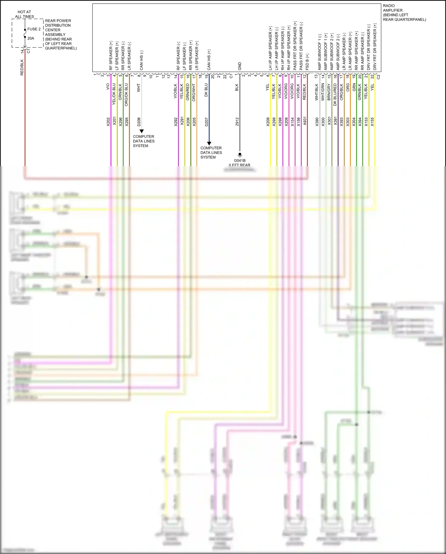 Wiring diagram computer data lines system for Jeep Renegade I facelift (2018-2024) (36 of 73)