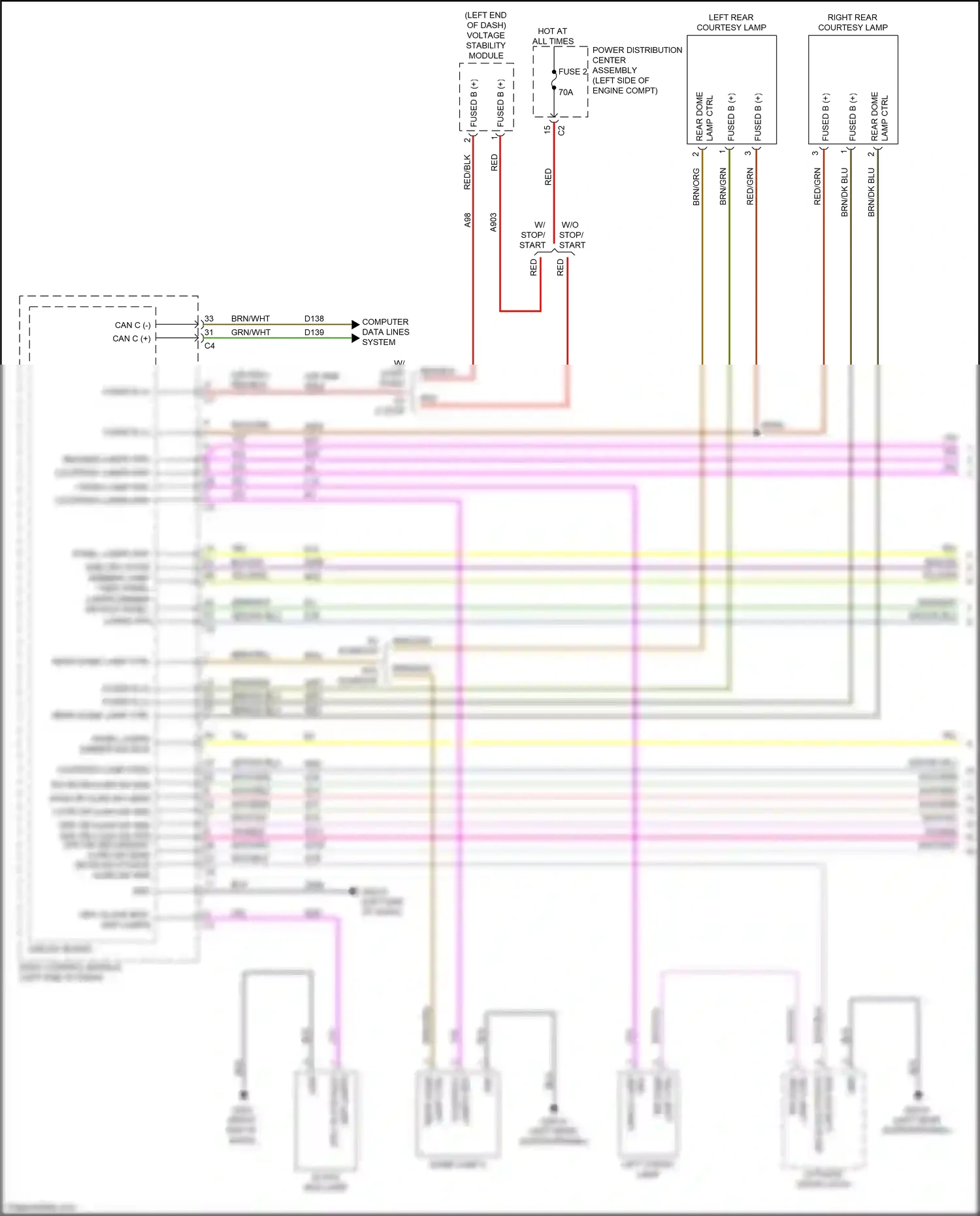 Wiring diagram computer data lines system for Jeep Renegade I facelift (2018-2024) (44 of 73)