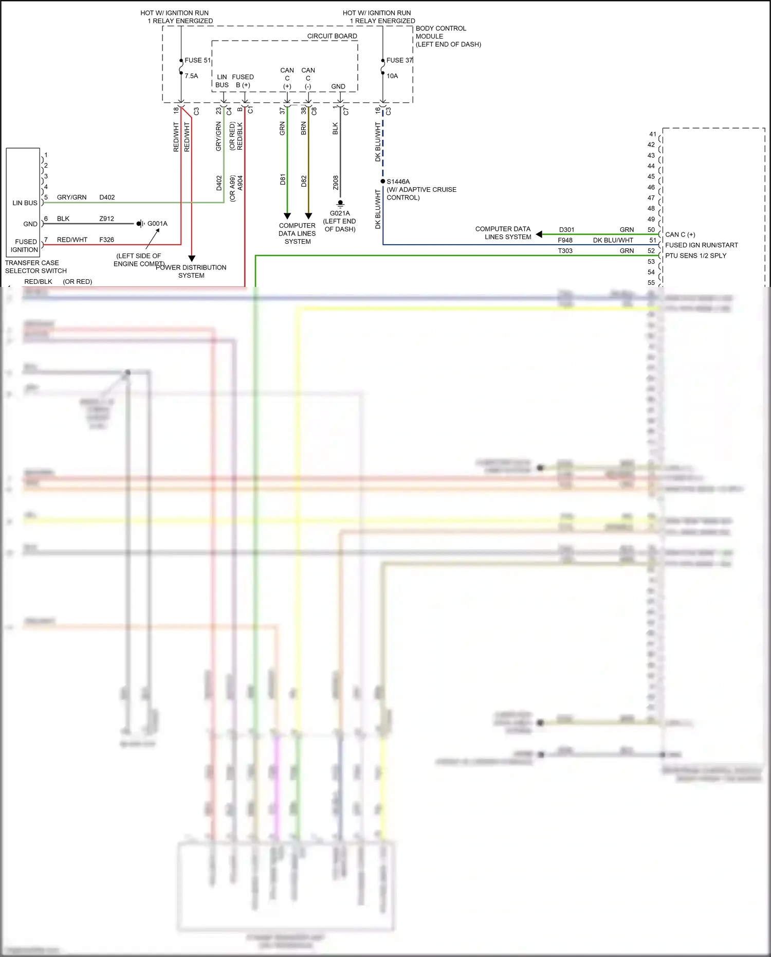 Wiring diagram computer data lines system for Jeep Renegade I facelift (2018-2024) (40 of 73)
