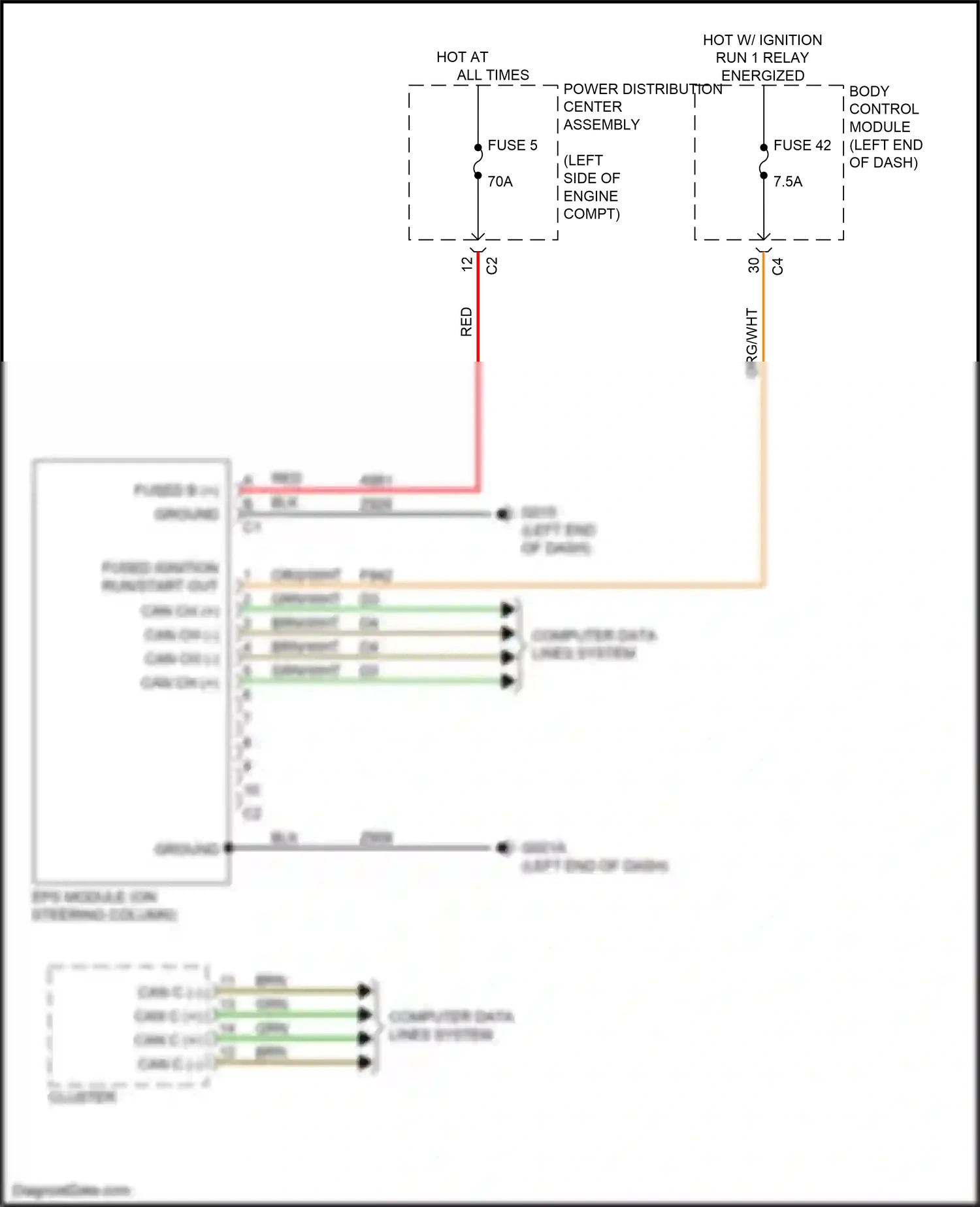 Wiring diagram computer data lines system for Jeep Renegade I facelift (2018-2024) (17 of 73)