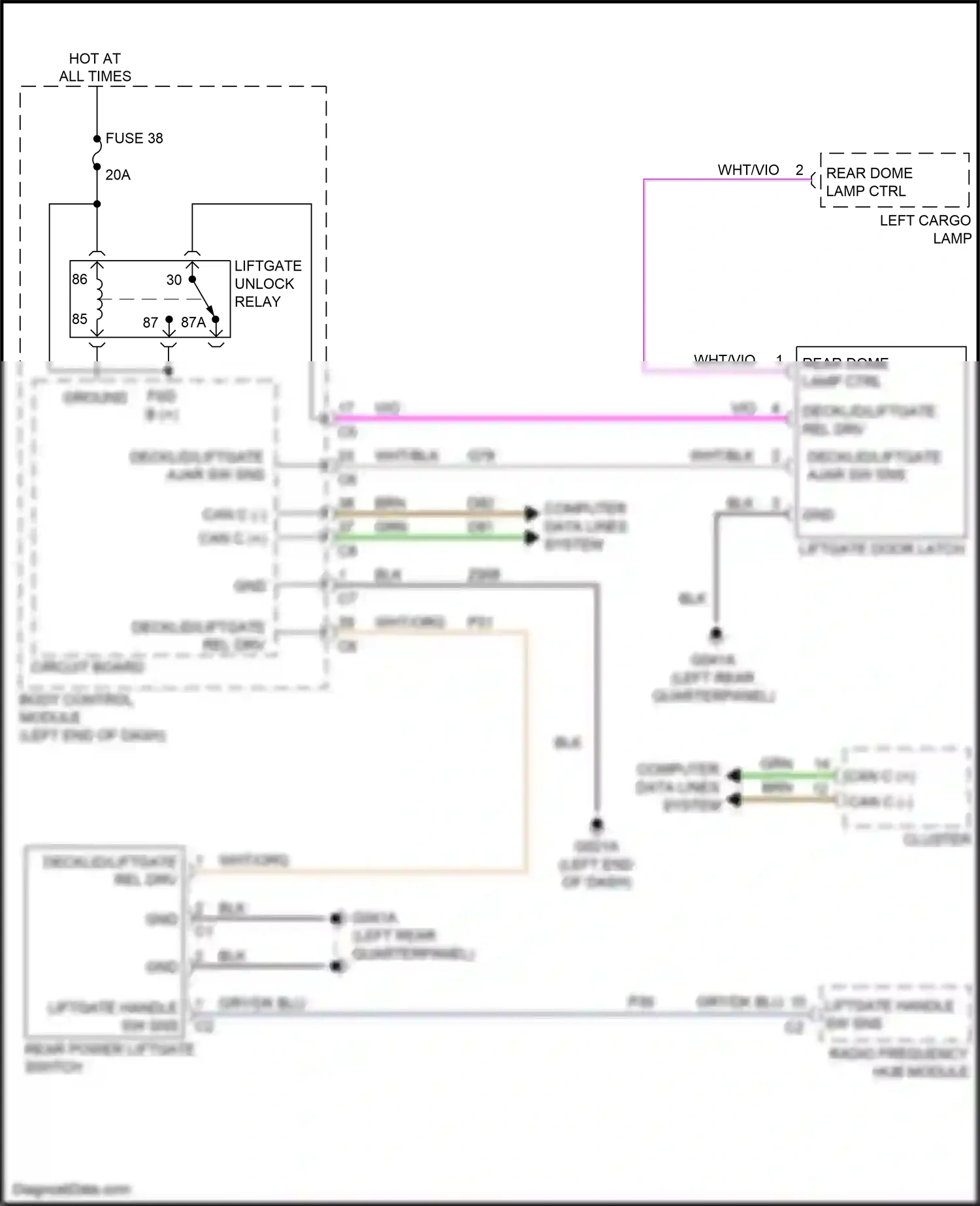 Wiring diagram computer data lines system for Jeep Renegade I facelift (2018-2024) (51 of 73)