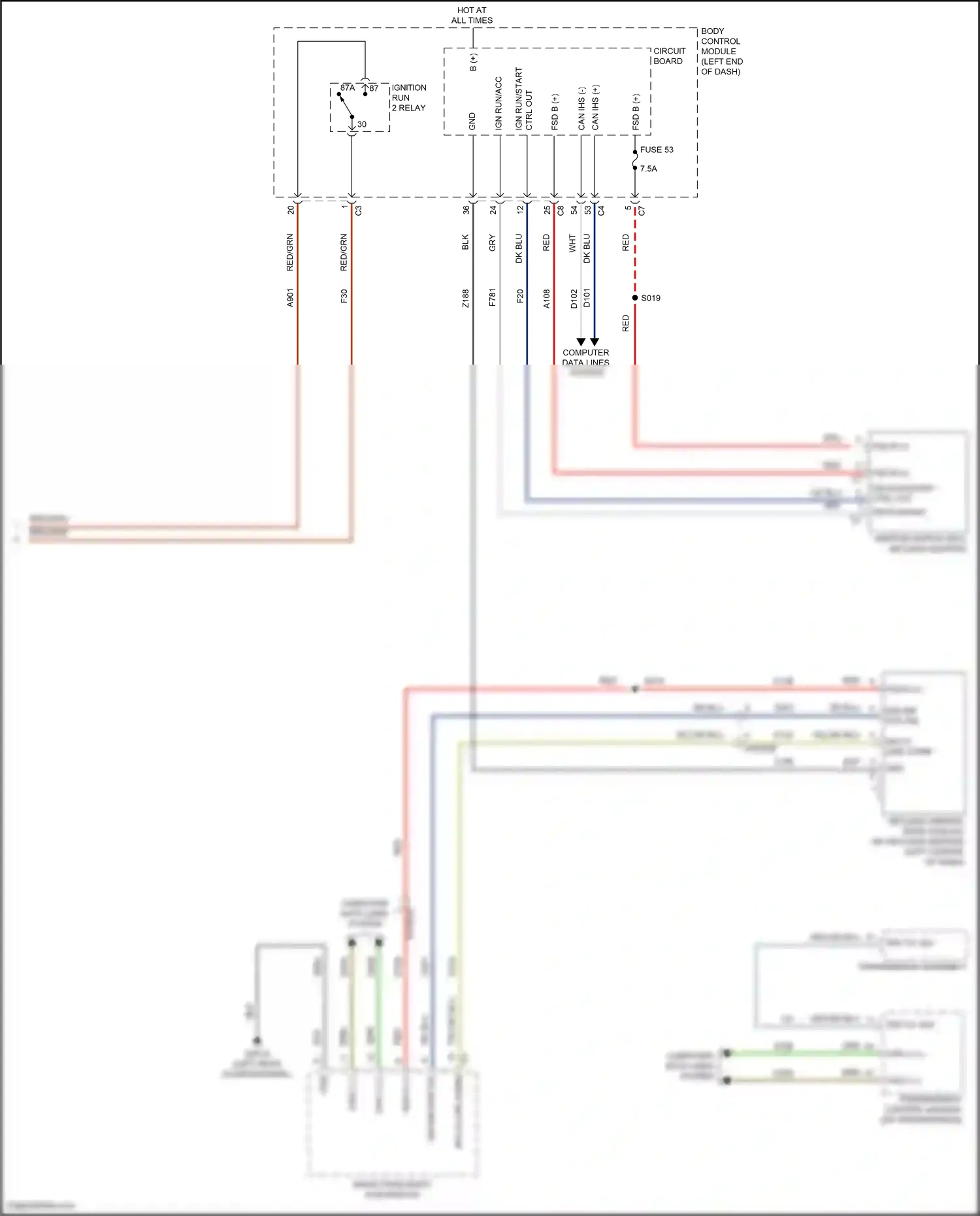 Wiring diagram computer data lines system for Jeep Renegade I facelift (2018-2024) (73 of 73)