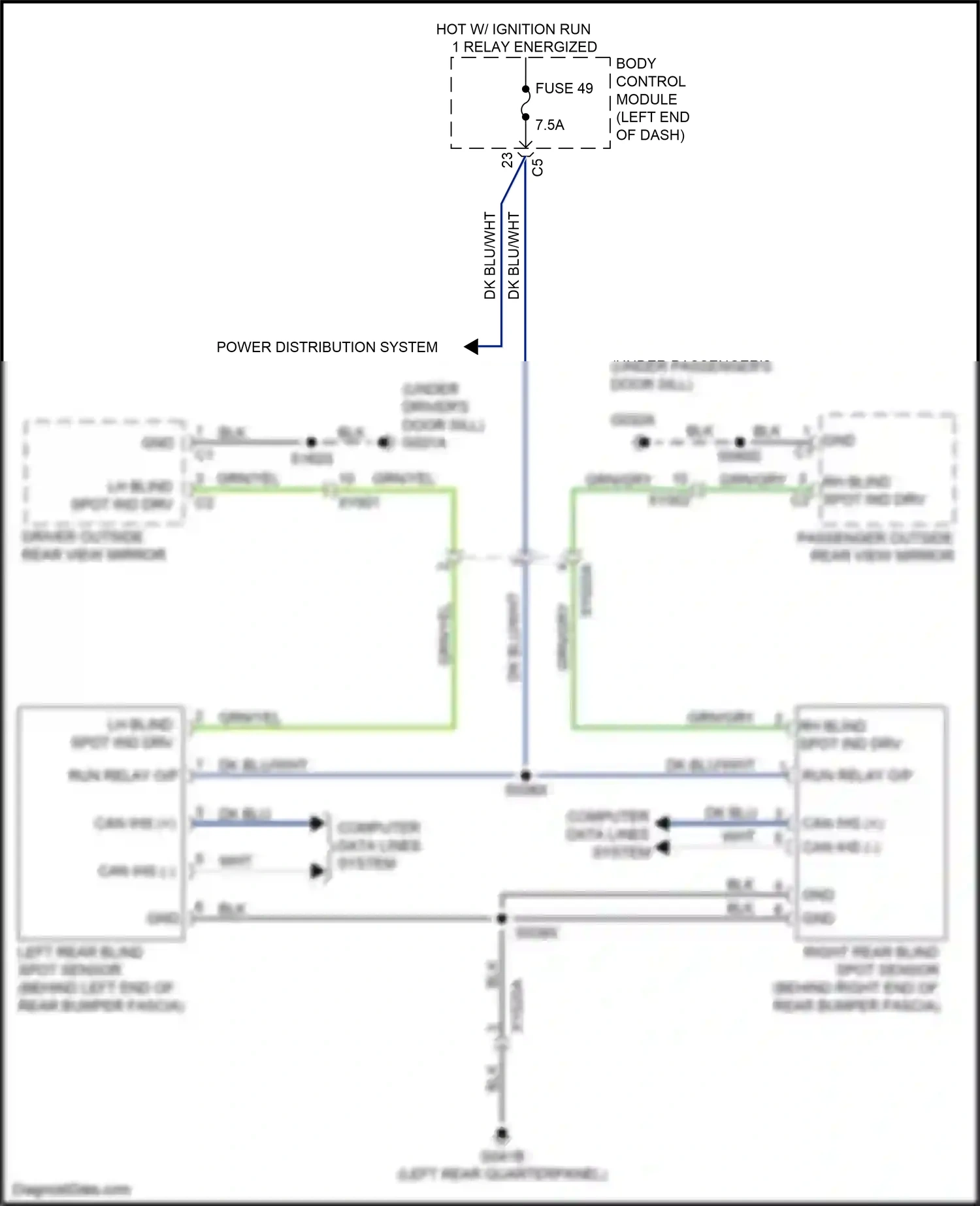 Wiring diagram computer data lines system for Jeep Renegade I facelift (2018-2024) (33 of 73)