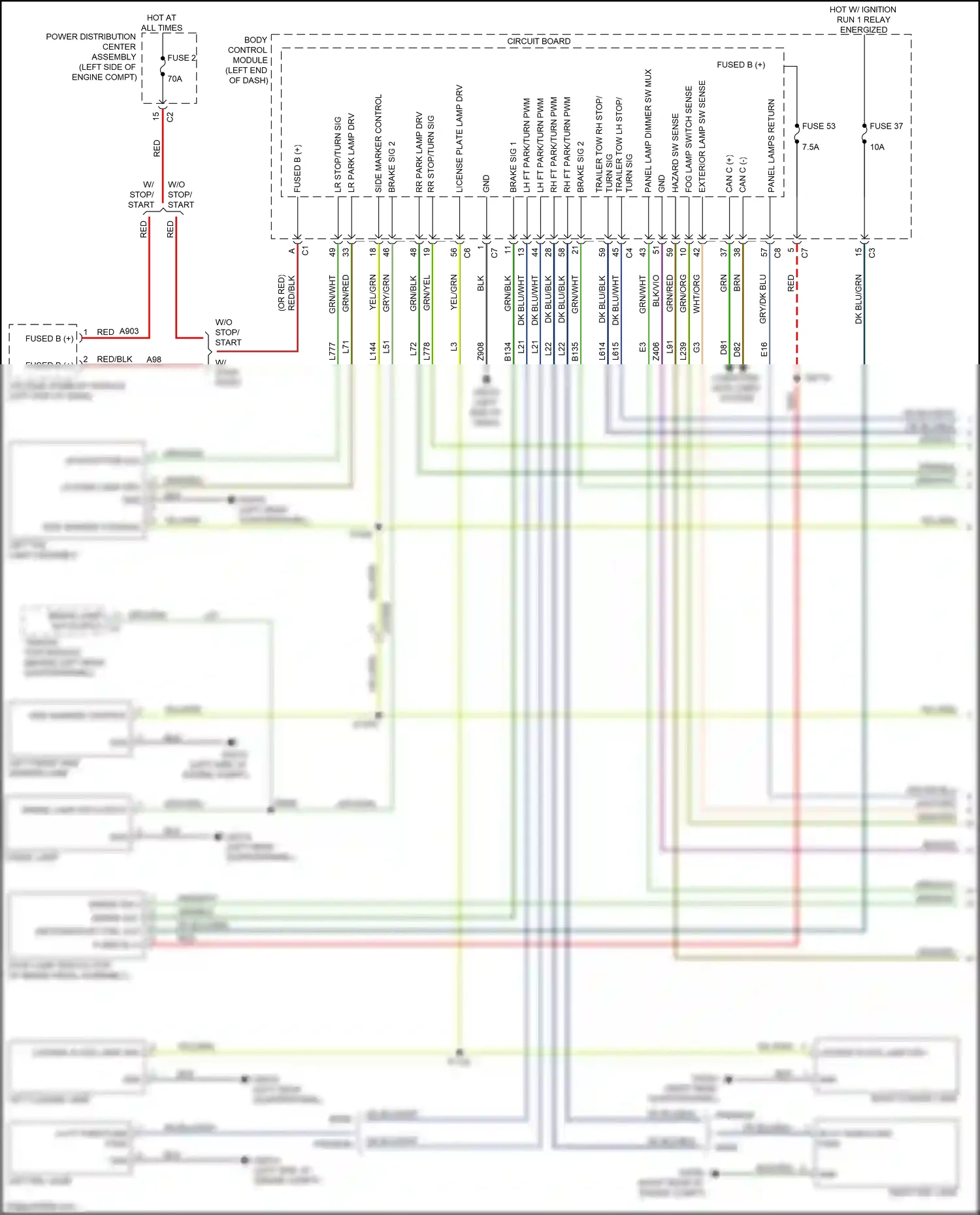 Wiring diagram computer data lines system for Jeep Renegade I facelift (2018-2024) (23 of 73)