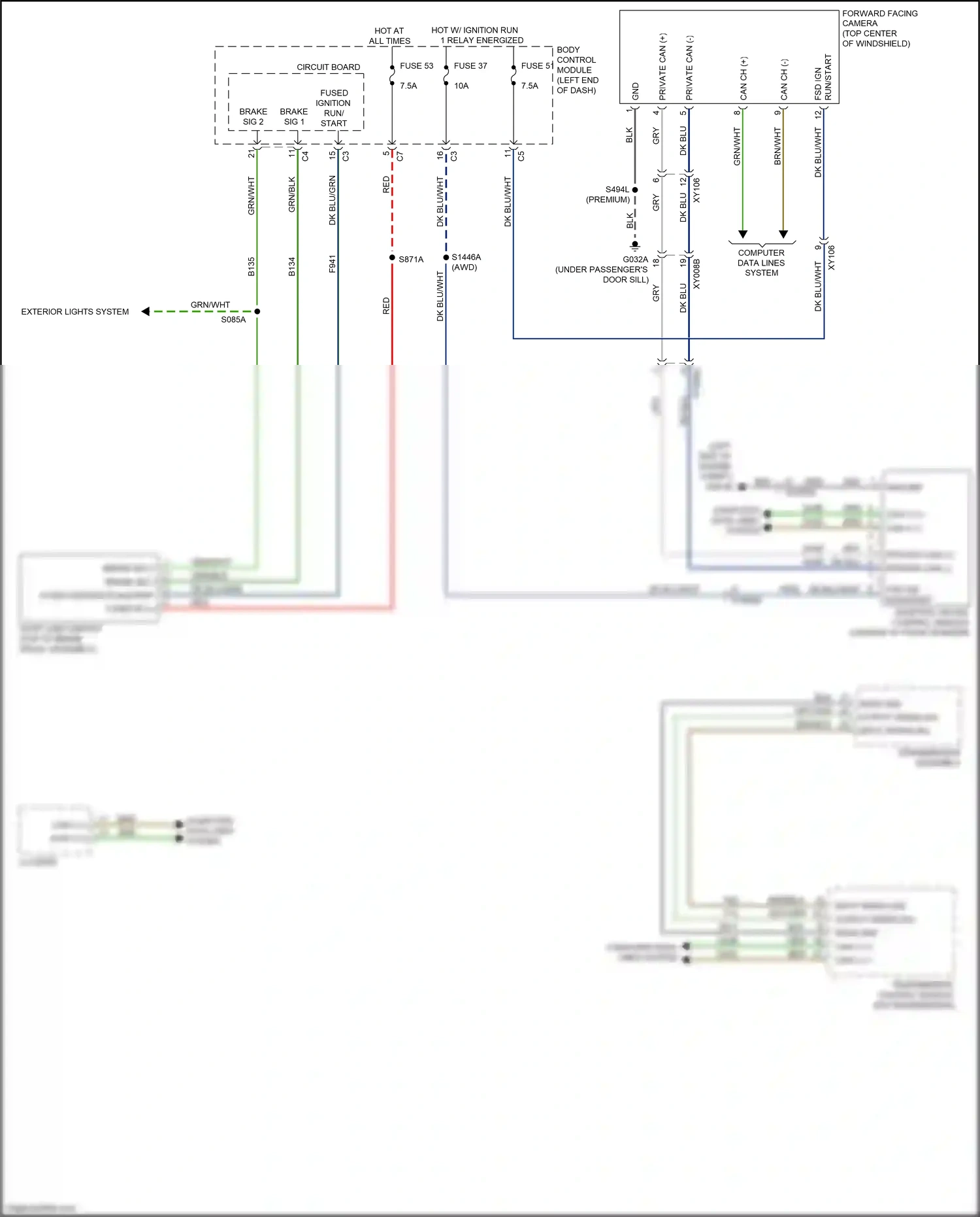 Wiring diagram computer data lines system for Jeep Renegade I facelift (2018-2024) (16 of 73)