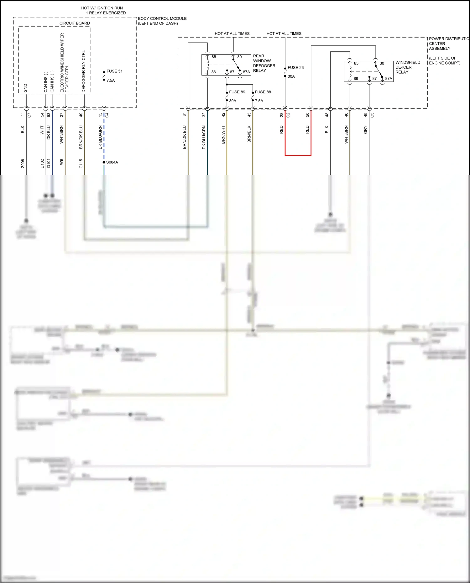 Wiring diagram de-icer ctrl for Jeep Renegade I facelift (2018-2024) (1 of 1)