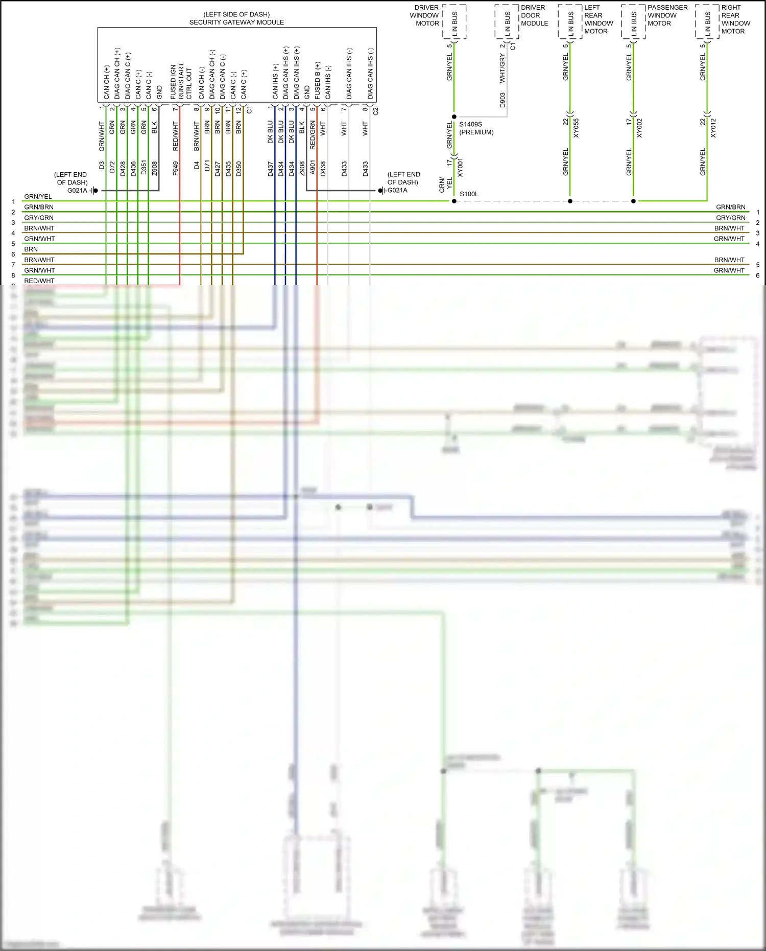 Wiring diagram eps module for Jeep Renegade I facelift (2018-2024) (1 of 4)