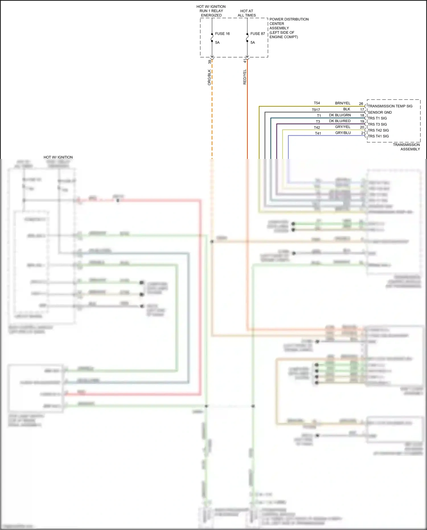 Wiring diagram ignition switch for Jeep Renegade I facelift (2018-2024) (2 of 2)